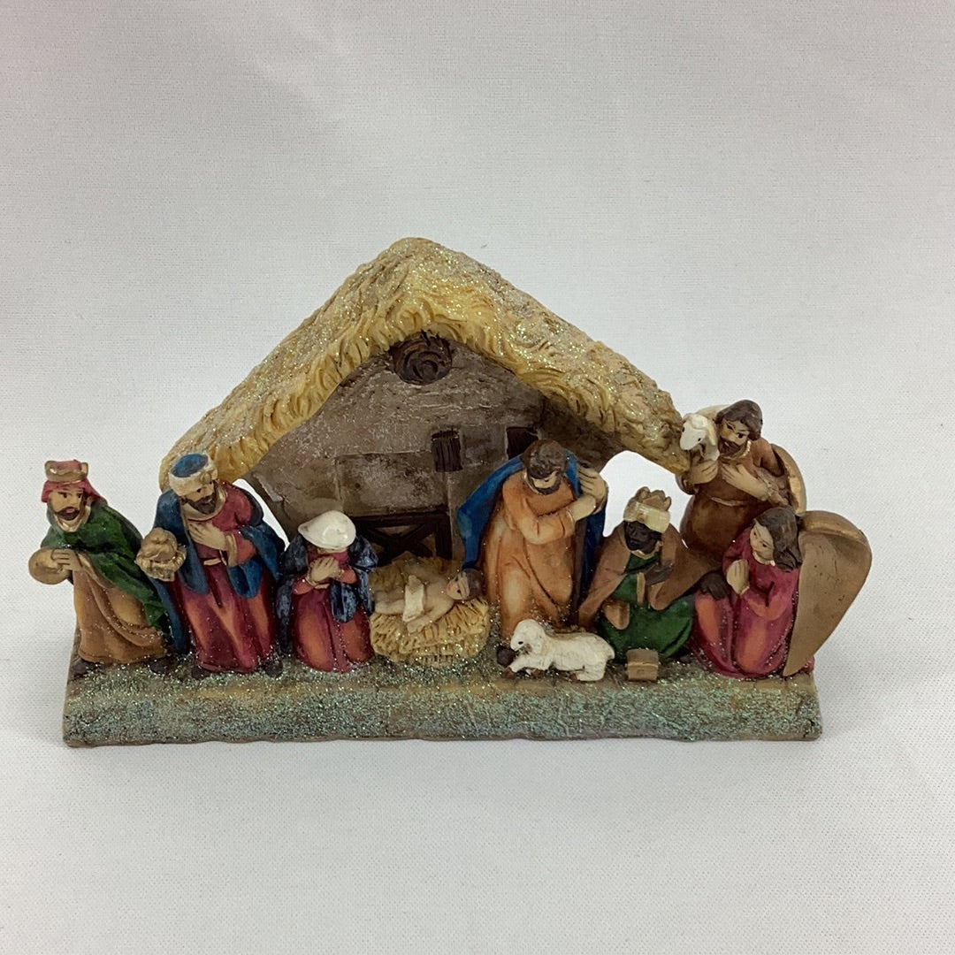 5”Ht. Nativity set with Manger