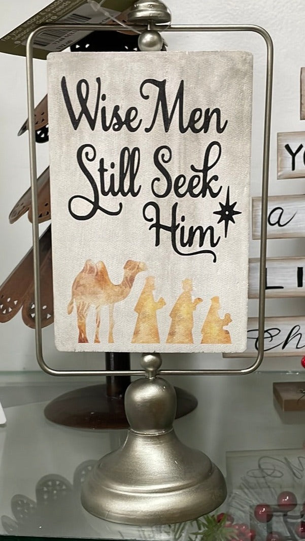 10.5" H Reversible Nativity Sign