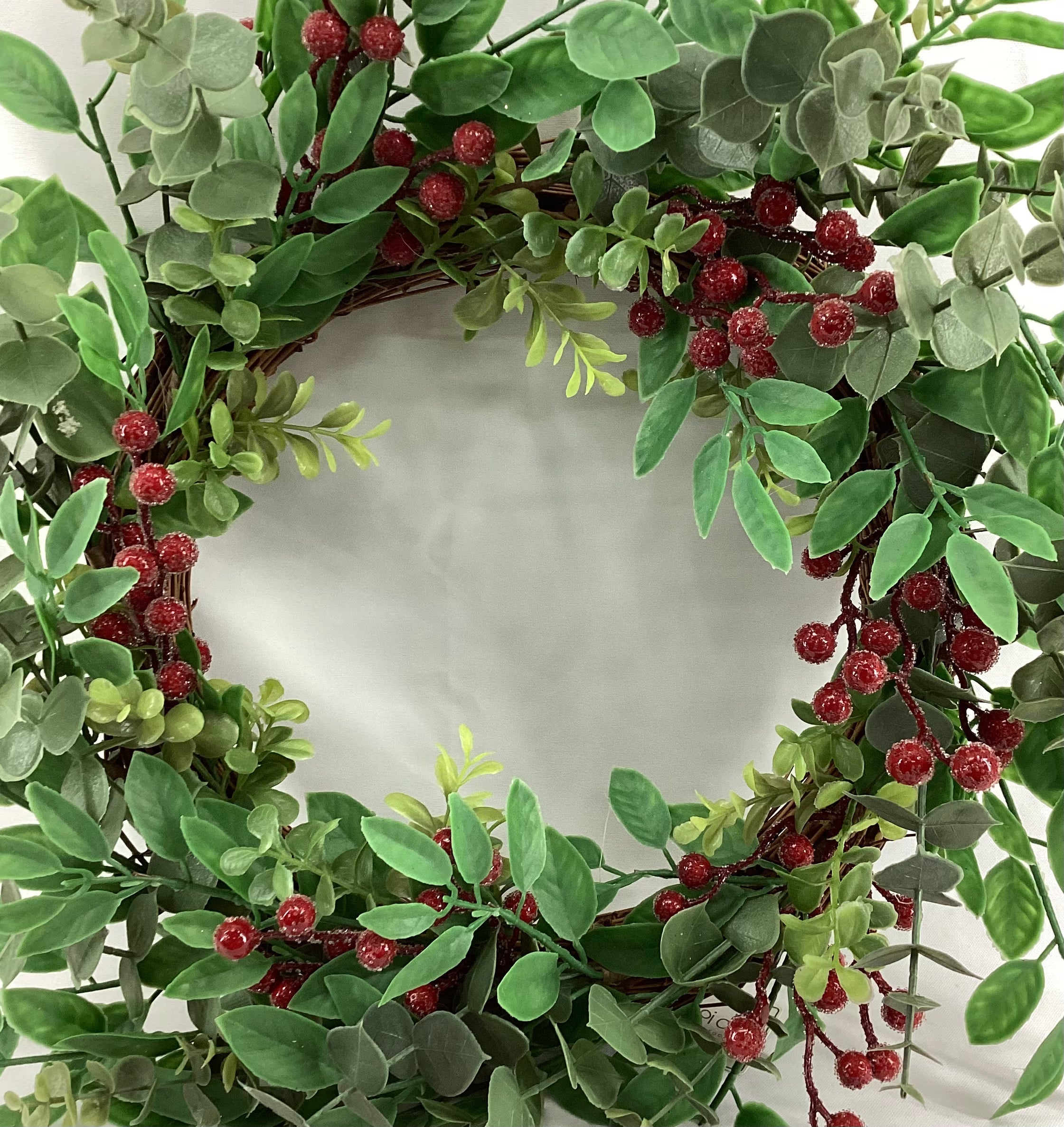 20”dia. Wreath with berries