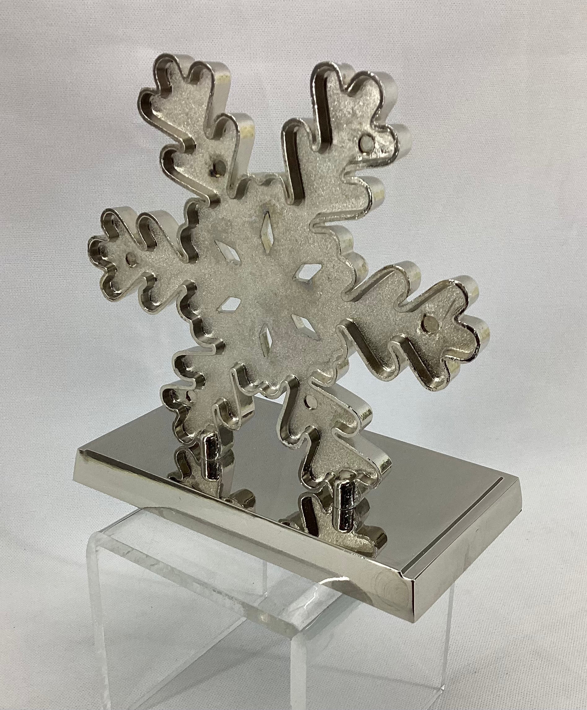 5"X3.5"X6" Snowflake Mosaic Stocking Holder