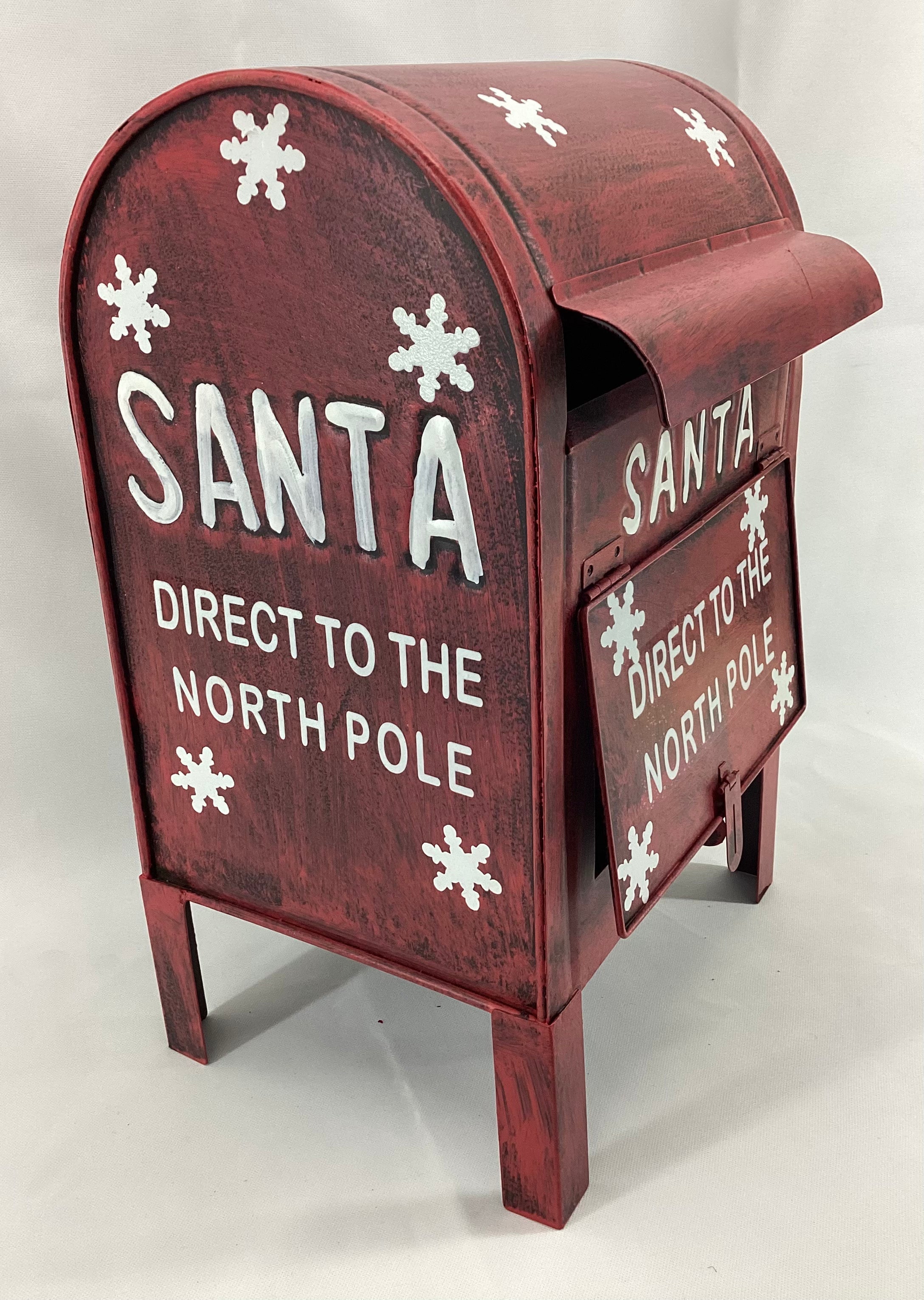 Xmas Metal Santa Mailbox