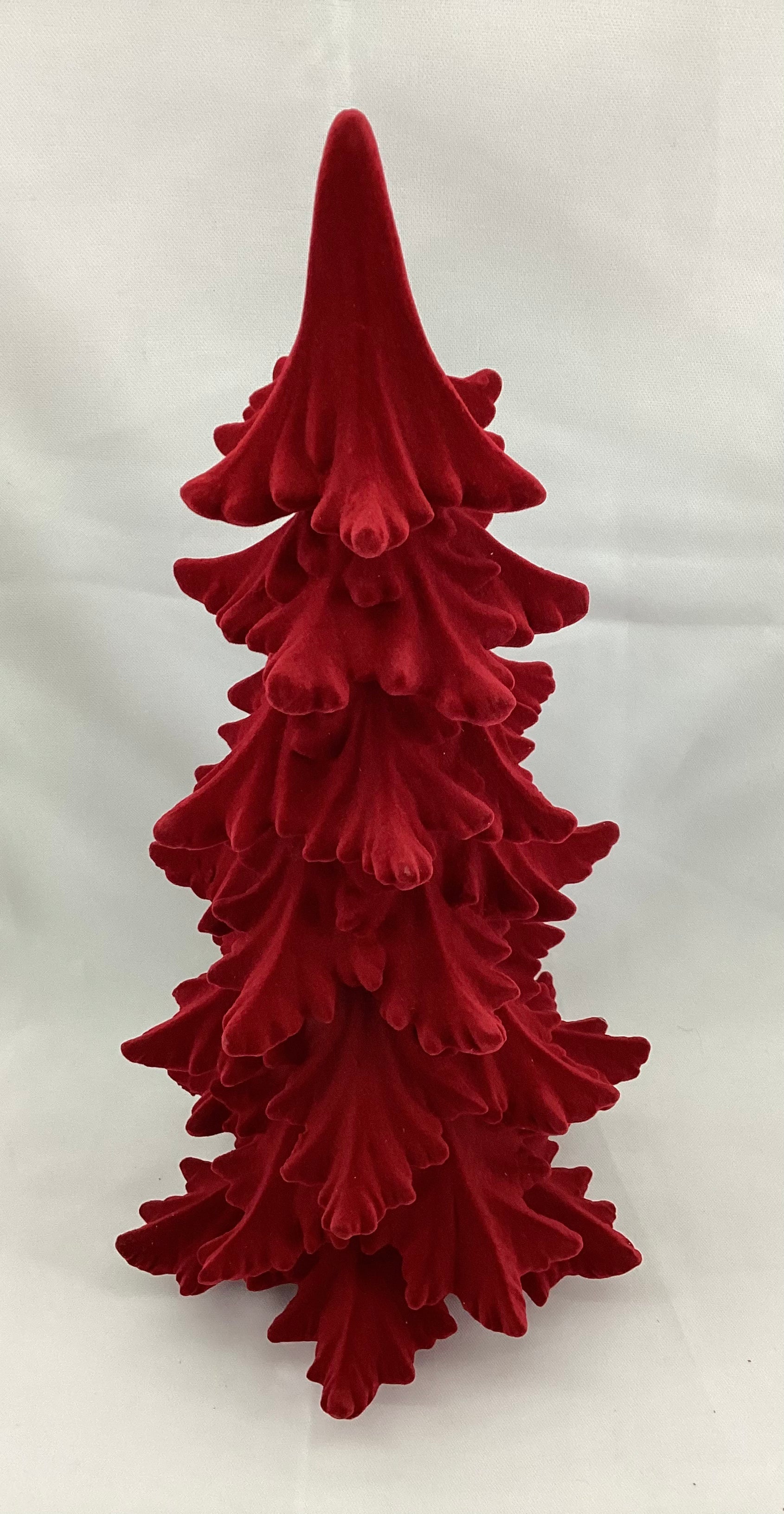 15.5" Height Red Resin Tree