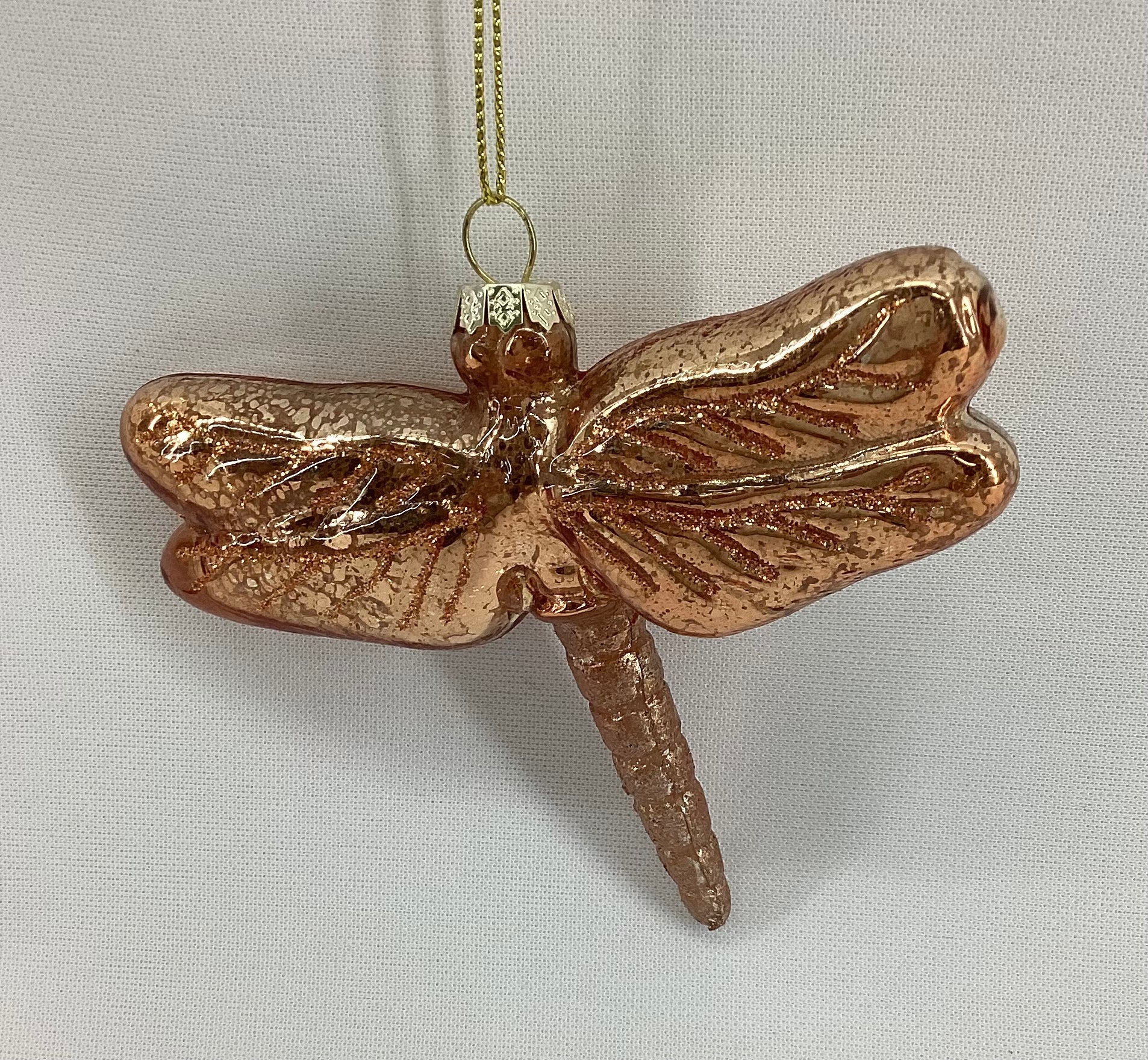 4inch Glass Dragonfly Ornament (Set of 4)