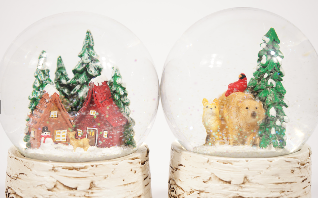 Musical Music Globes - Birch Base