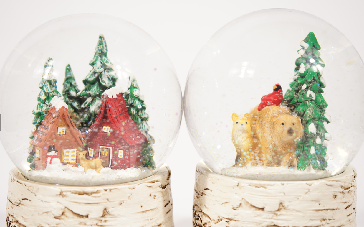 Musical Music Globes - Birch Base