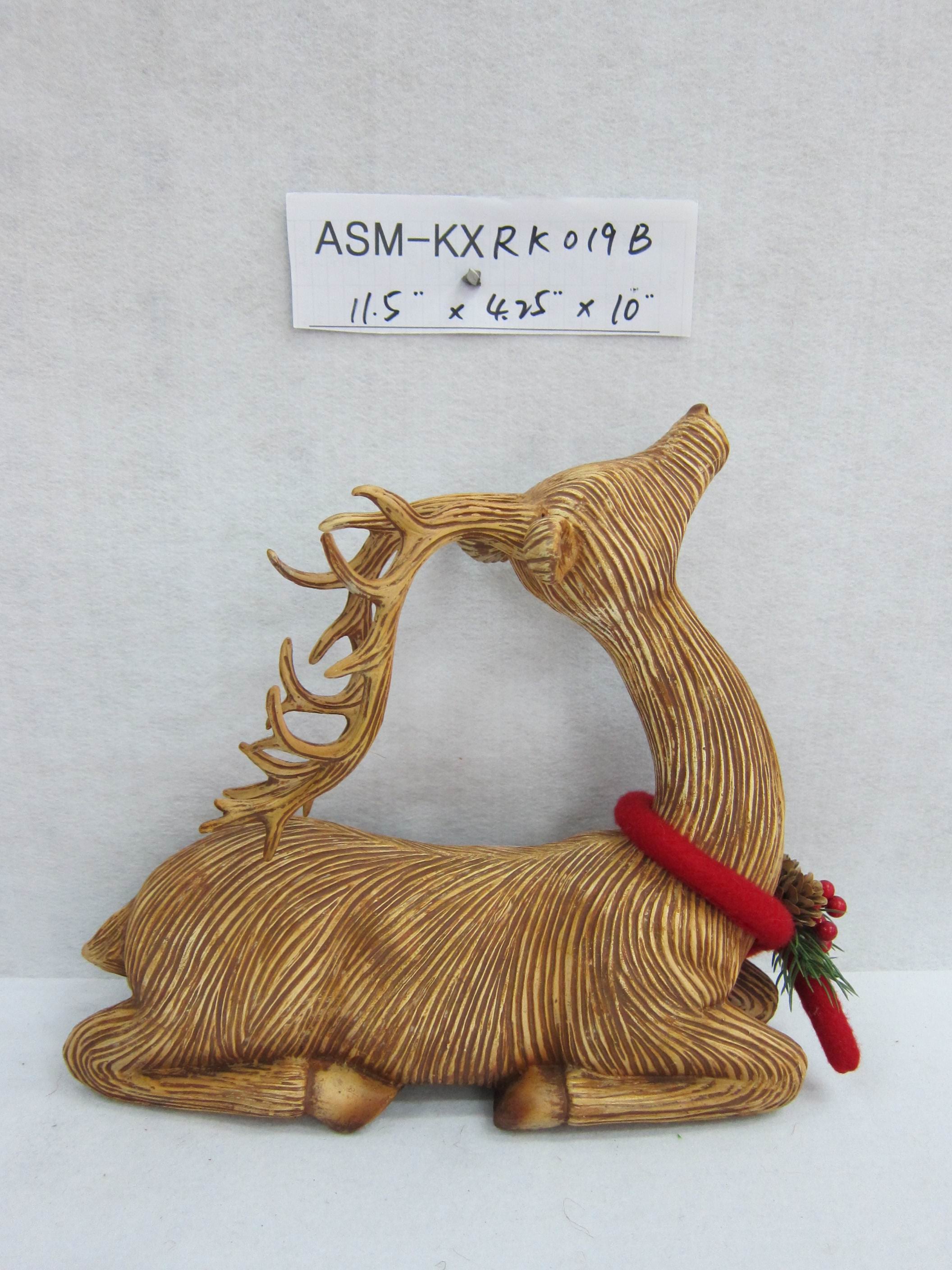 10"H Polyresin Woodland Sitting Deer