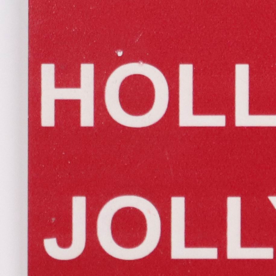 "Holly Jolly" tag ornament