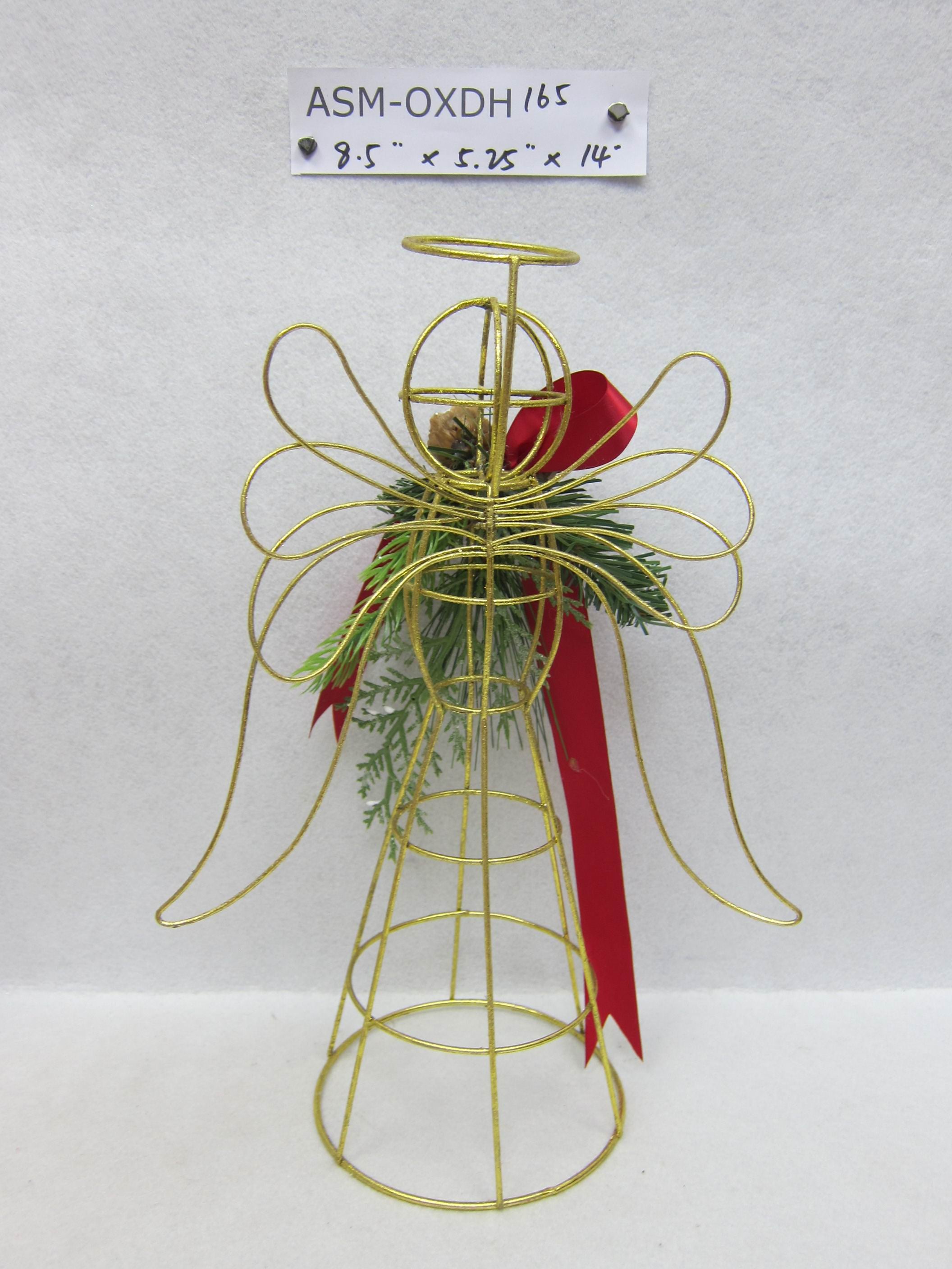 14"H. Wired Angel with Florals & Bow