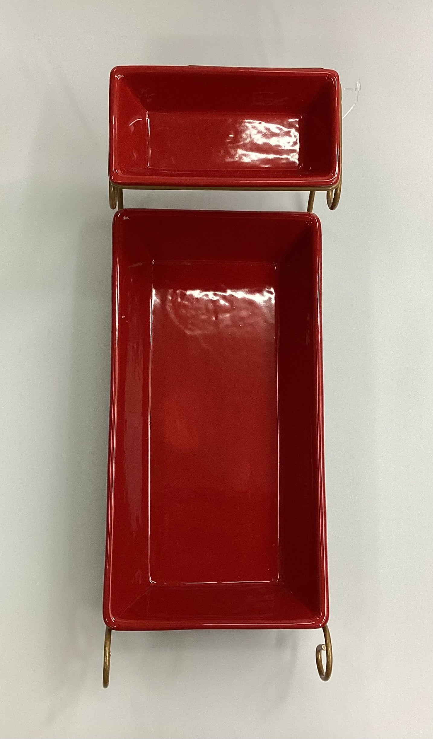 Two-Tier Sleigh Chip And Dip Server