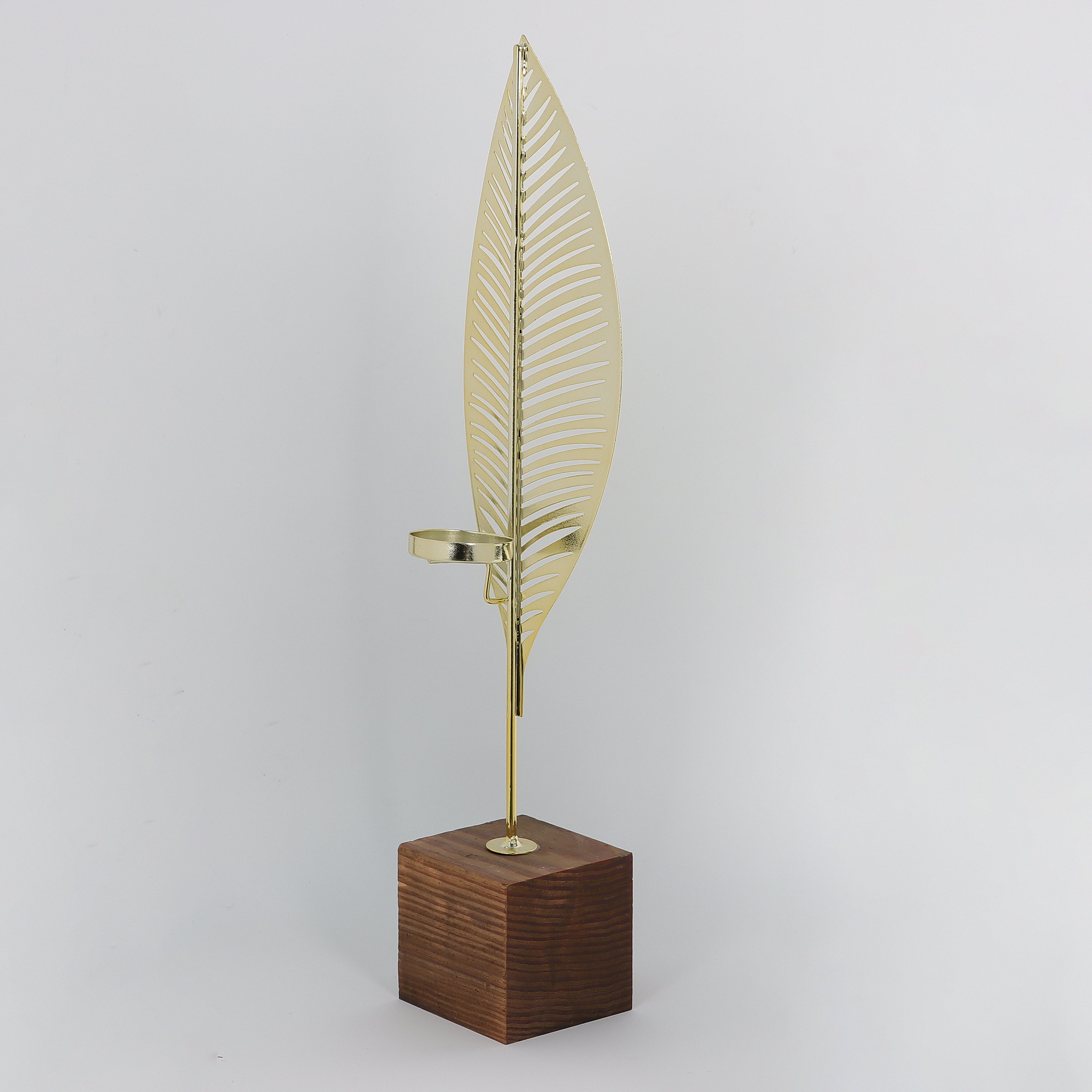 18.7INCH Metal golden leaf decoration