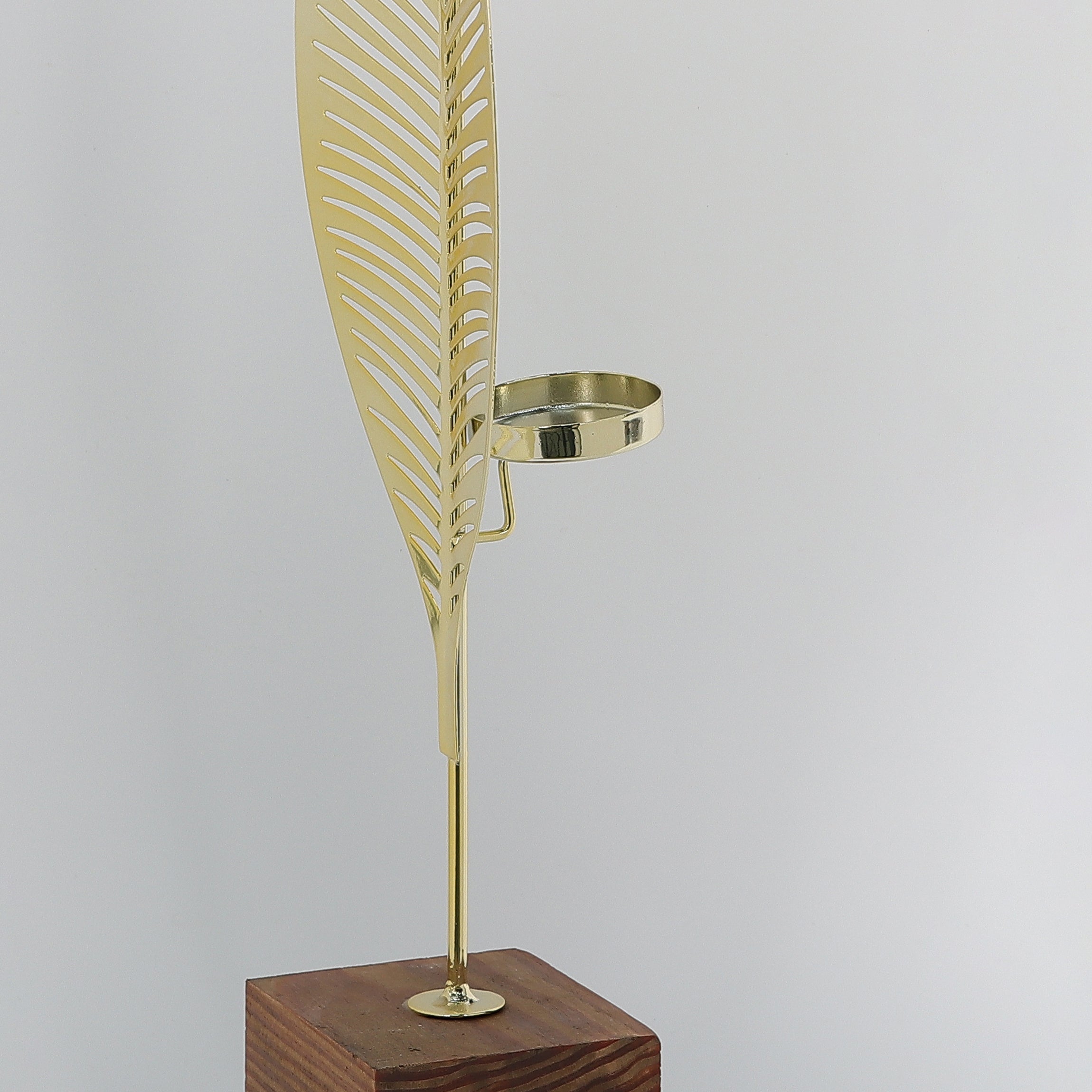 18.7INCH Metal golden leaf decoration