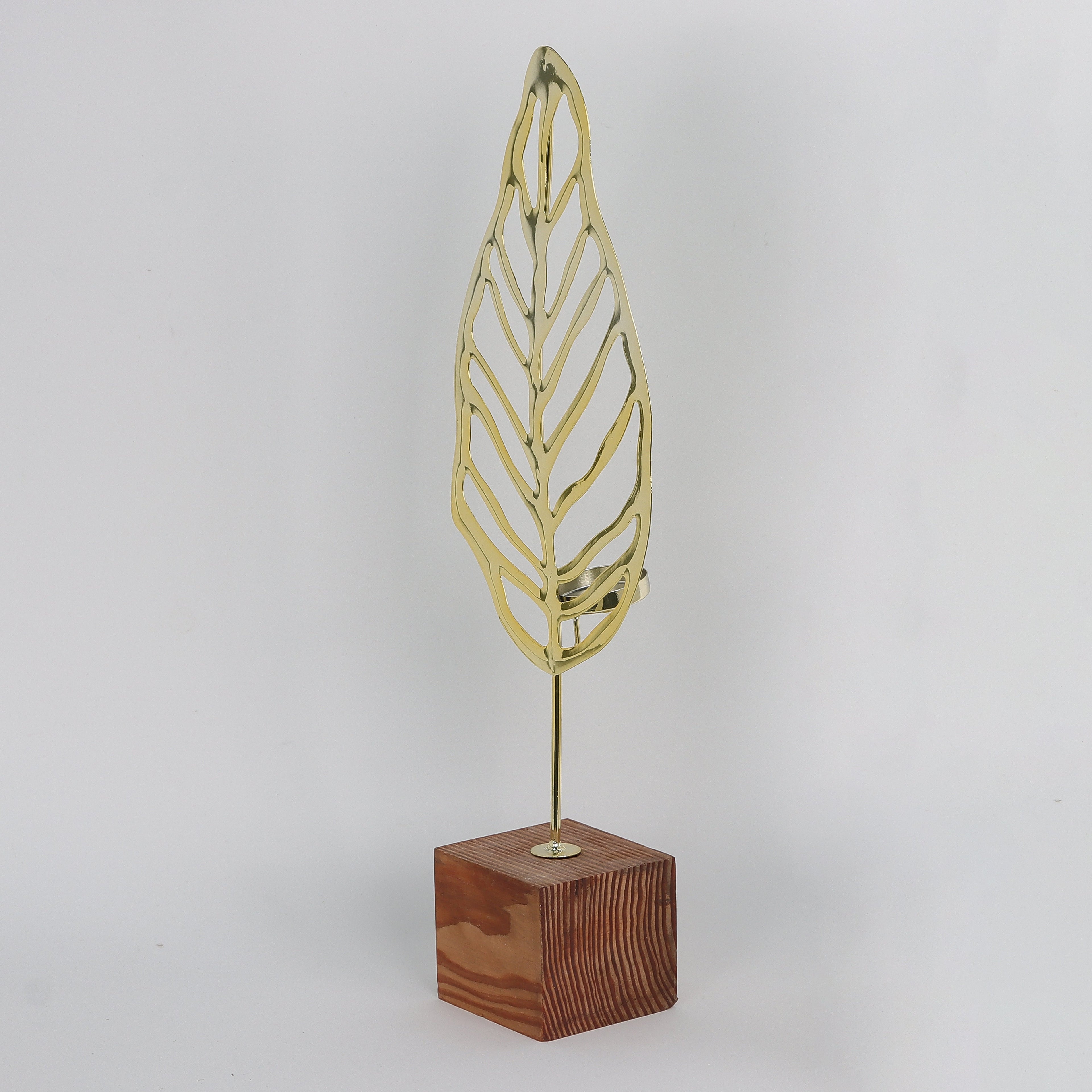 18.6INCH Metal golden leaf decoration