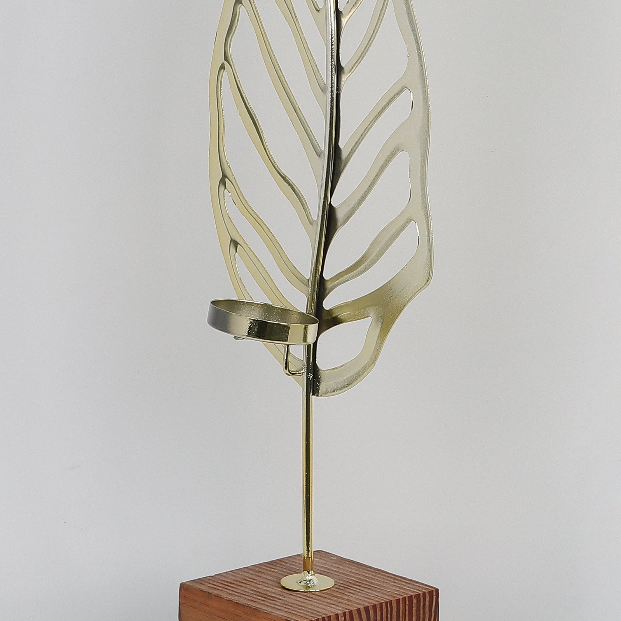 18.6INCH Metal golden leaf decoration