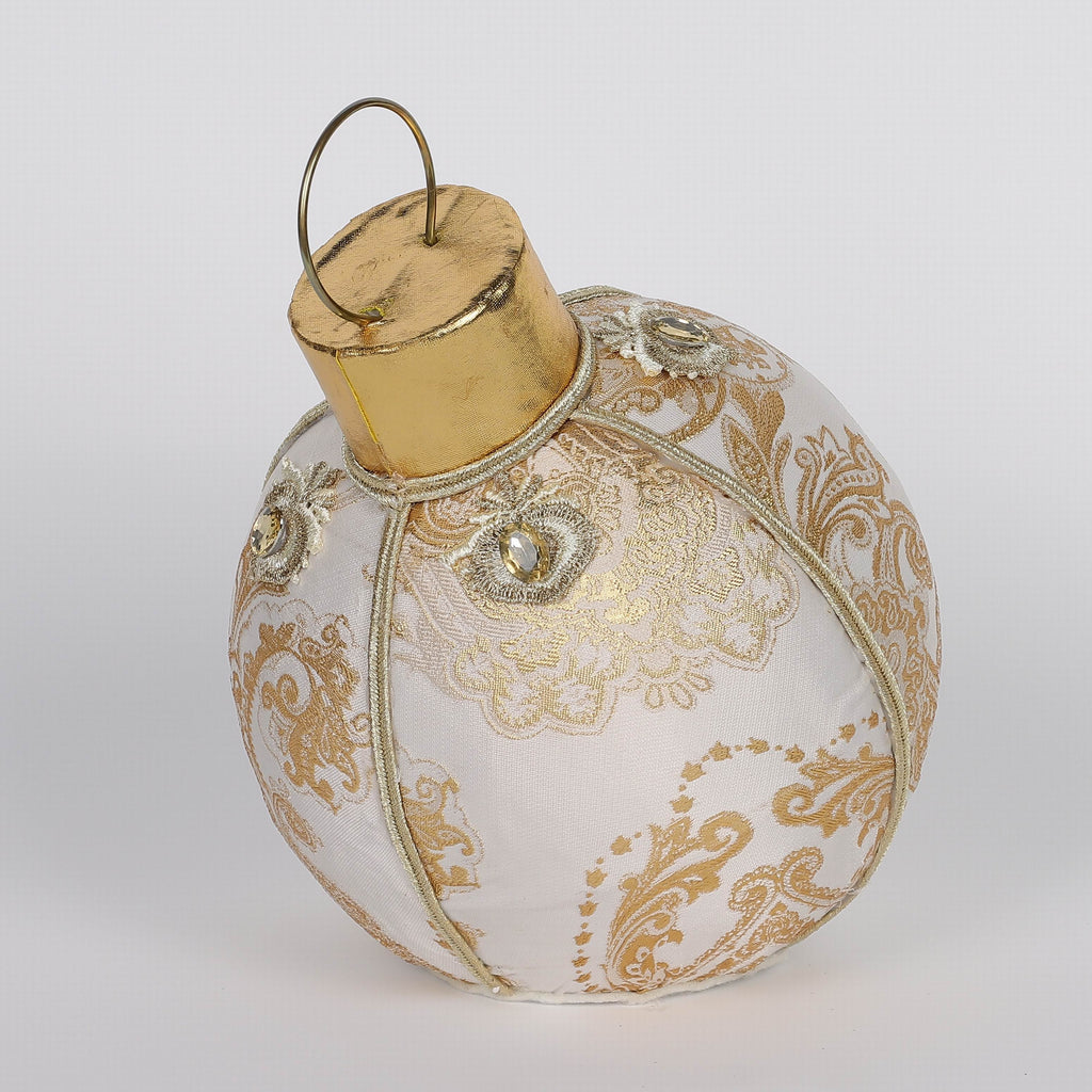 5.91 X 5.91 X 7.88"H GOLD ORNAMENT TABLE TOP DECOR