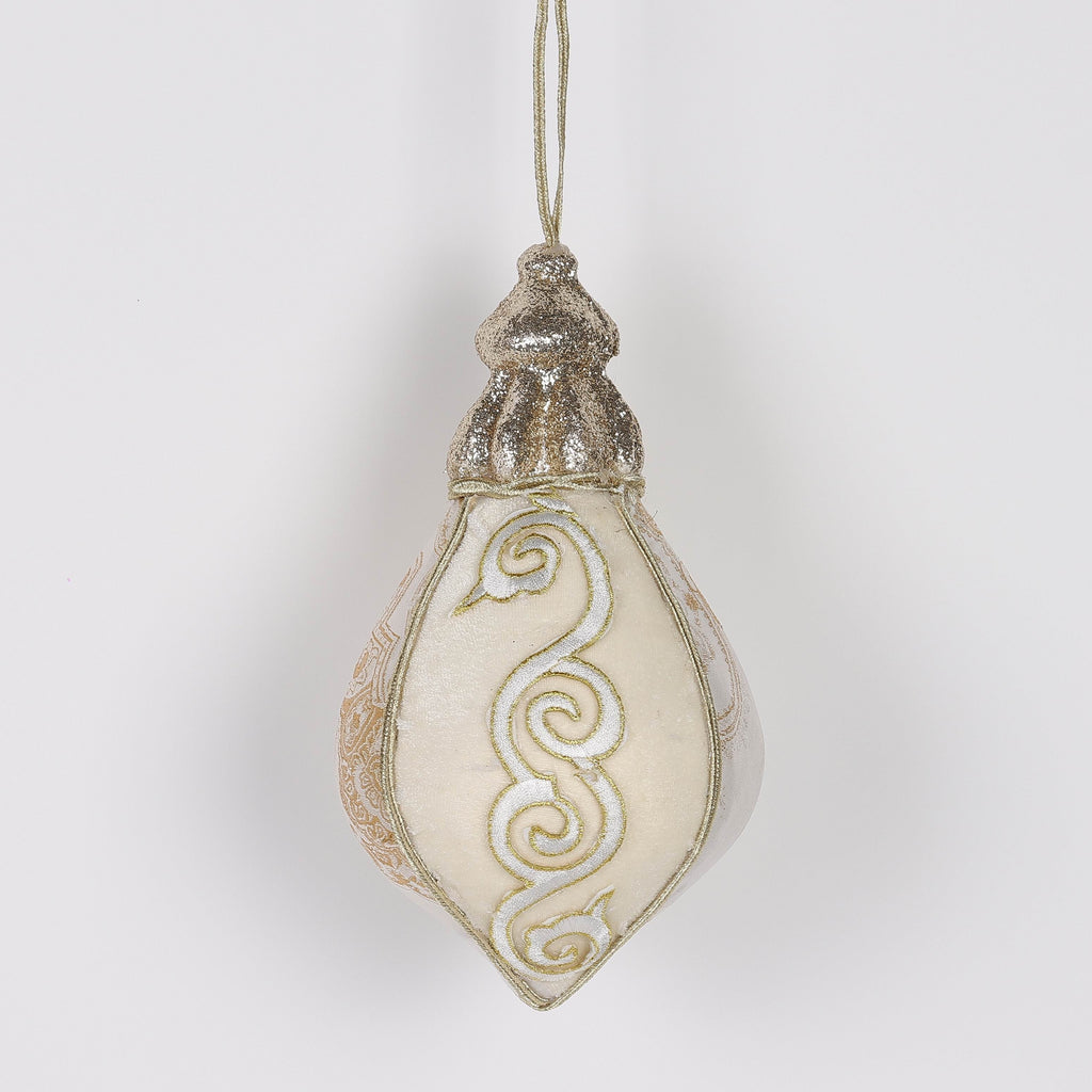 4.728 X 4.728 X 8.274"H GOLD FINIAL ORNAMENT