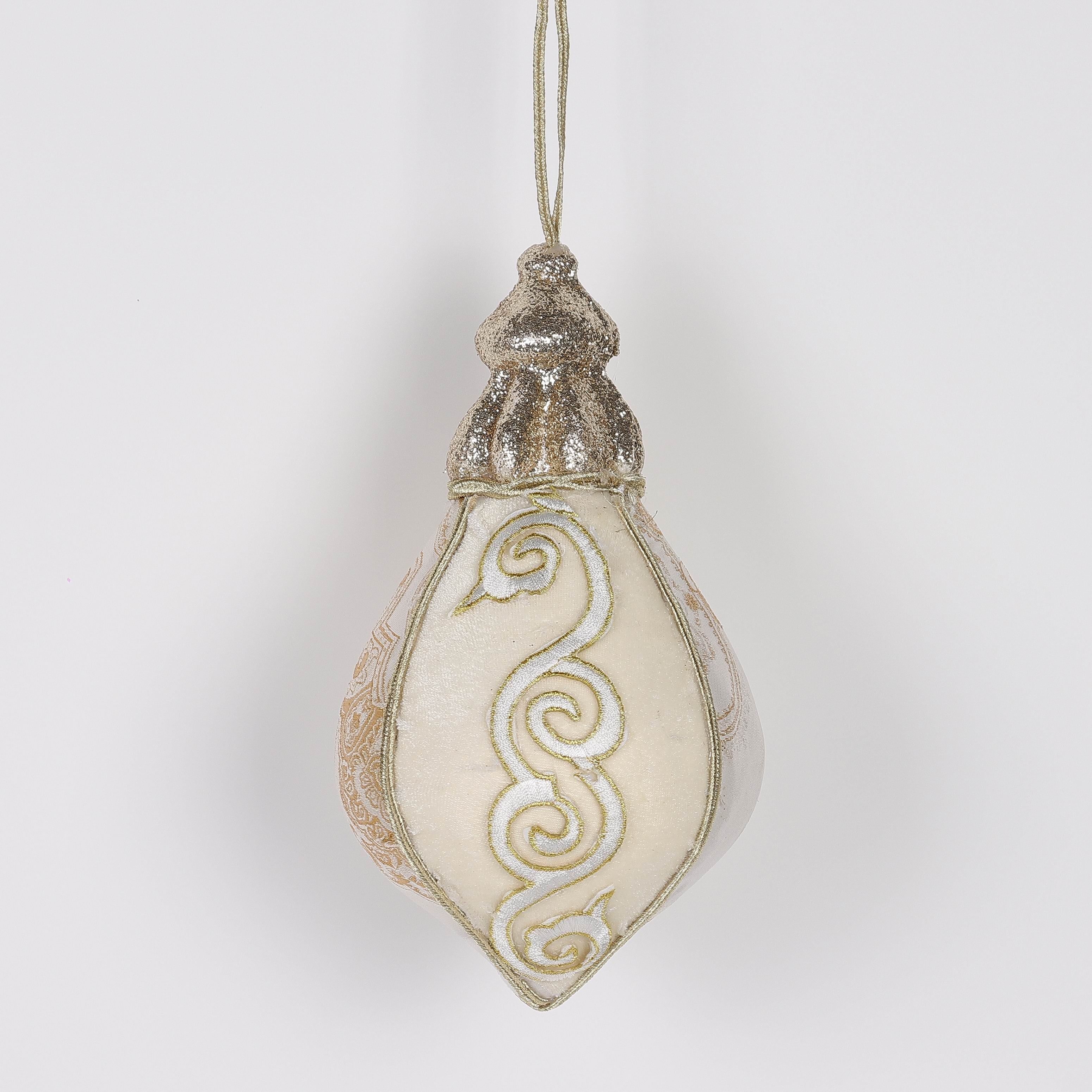 4.728 X 4.728 X 8.274"H GOLD FINIAL ORNAMENT