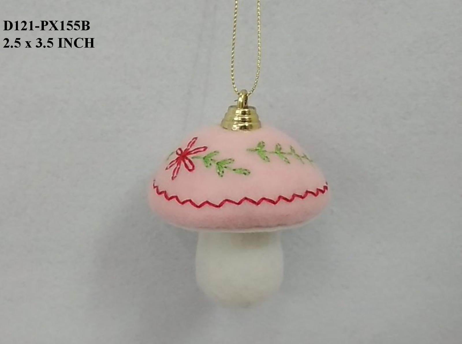 3.5" Felt Mushroom Ornament