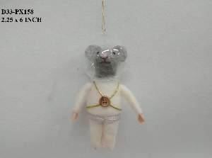 6" Mouse Ornament