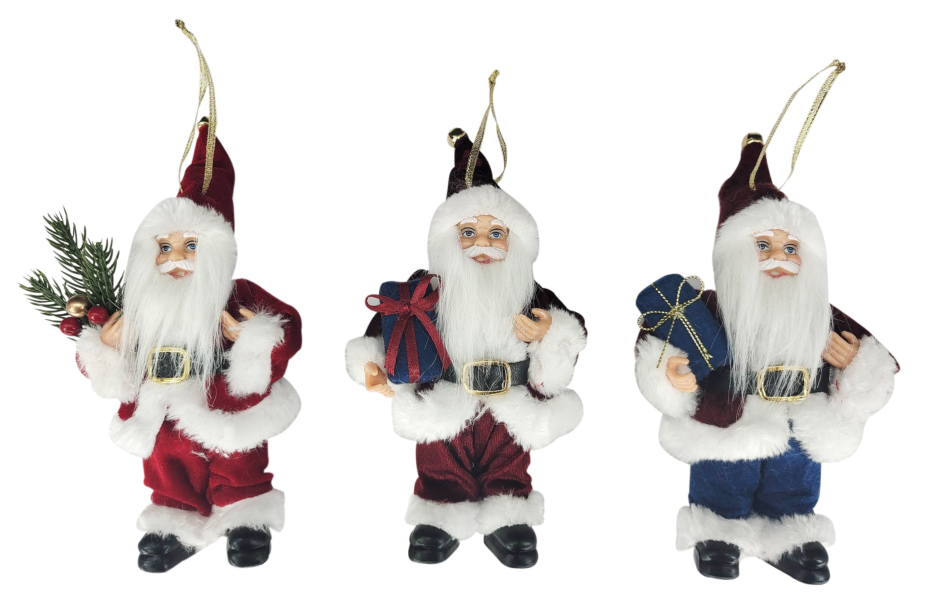 6" HT. Christmas Santa Ornament