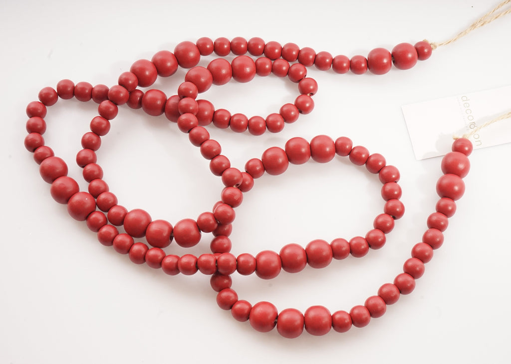 6 Ft. L. Bead Garland Red