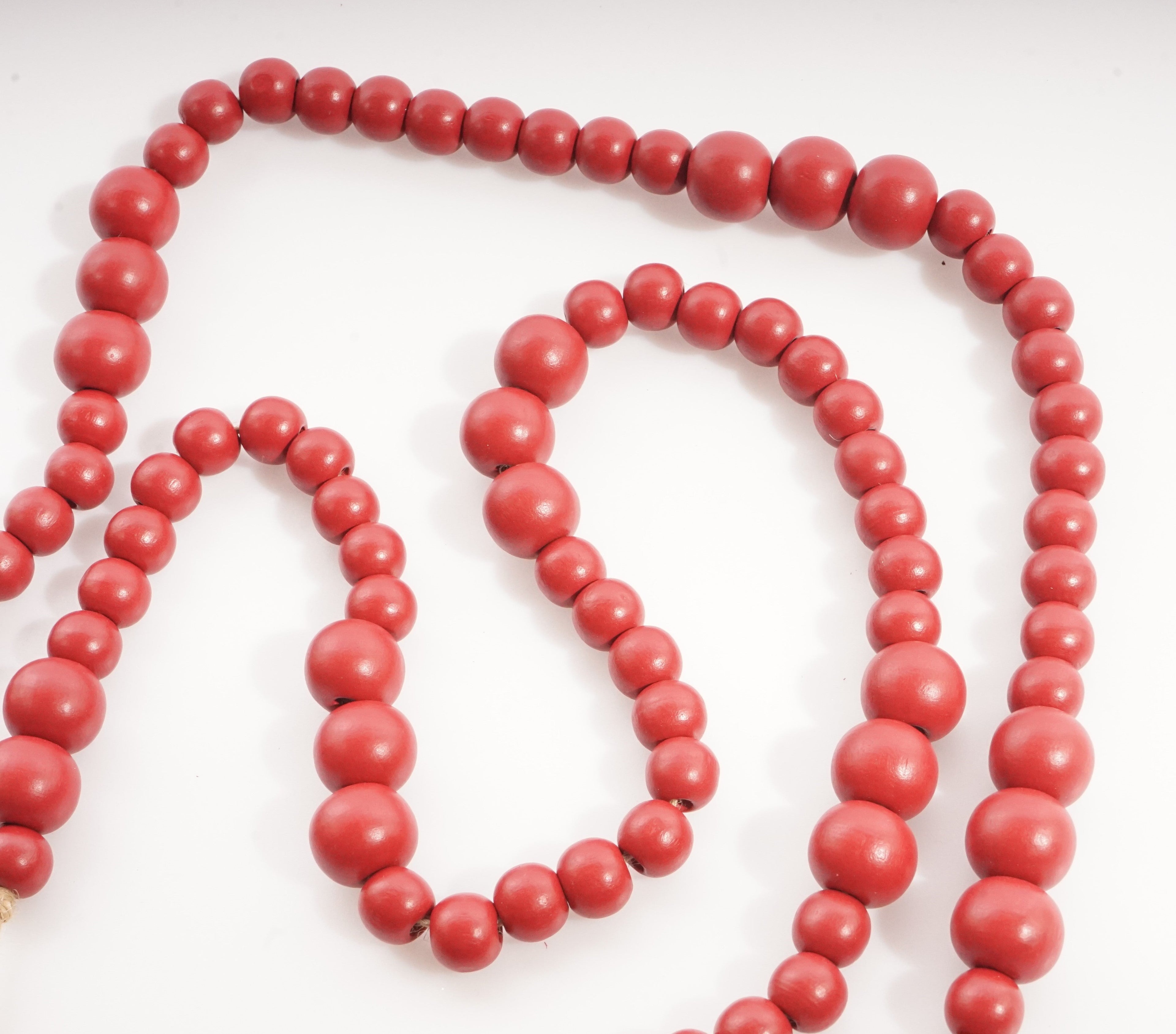 6 Ft. L. Bead Garland Red