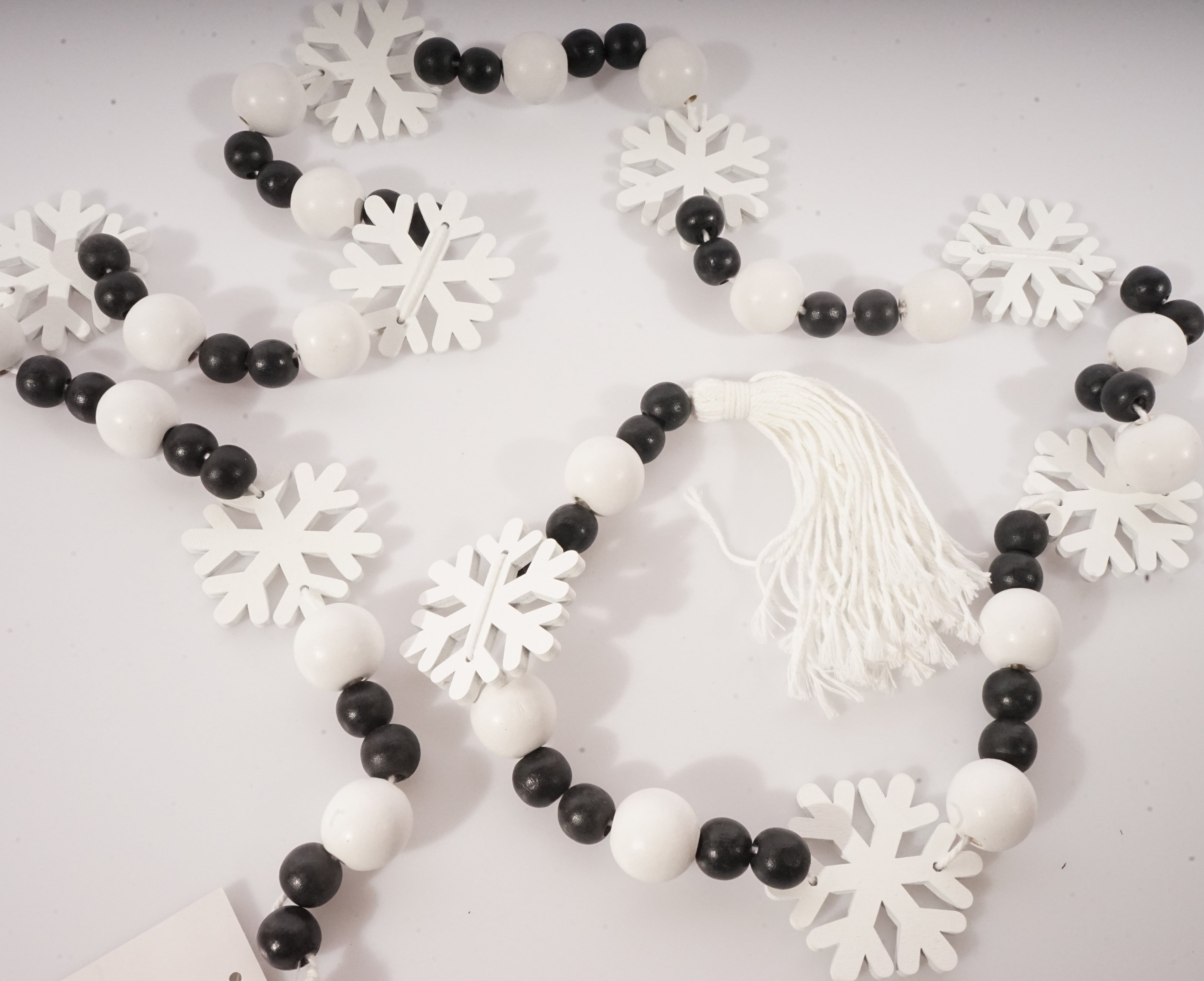 72” HT. Snowflakes And Beads Garland