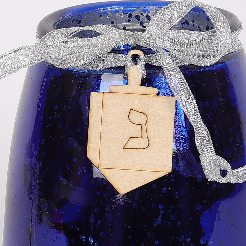 4.5 X 4.5 X 5"H BLUE GLASS HOLDER