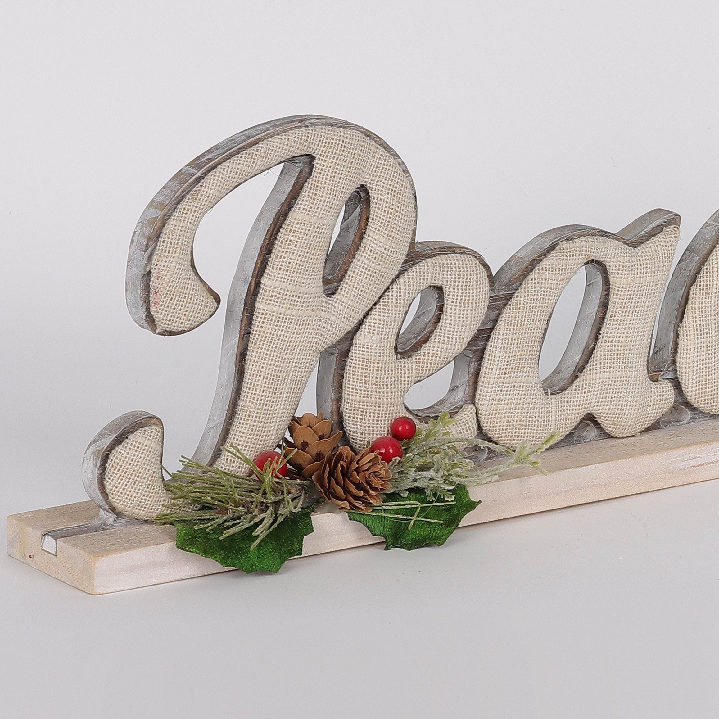 13 X 2 X 5"H PEACE TABLE DECOR