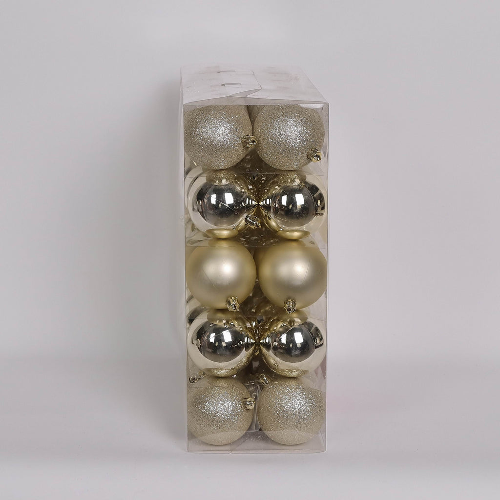 50 Shatterproof Ornaments box set - Gold and Silver