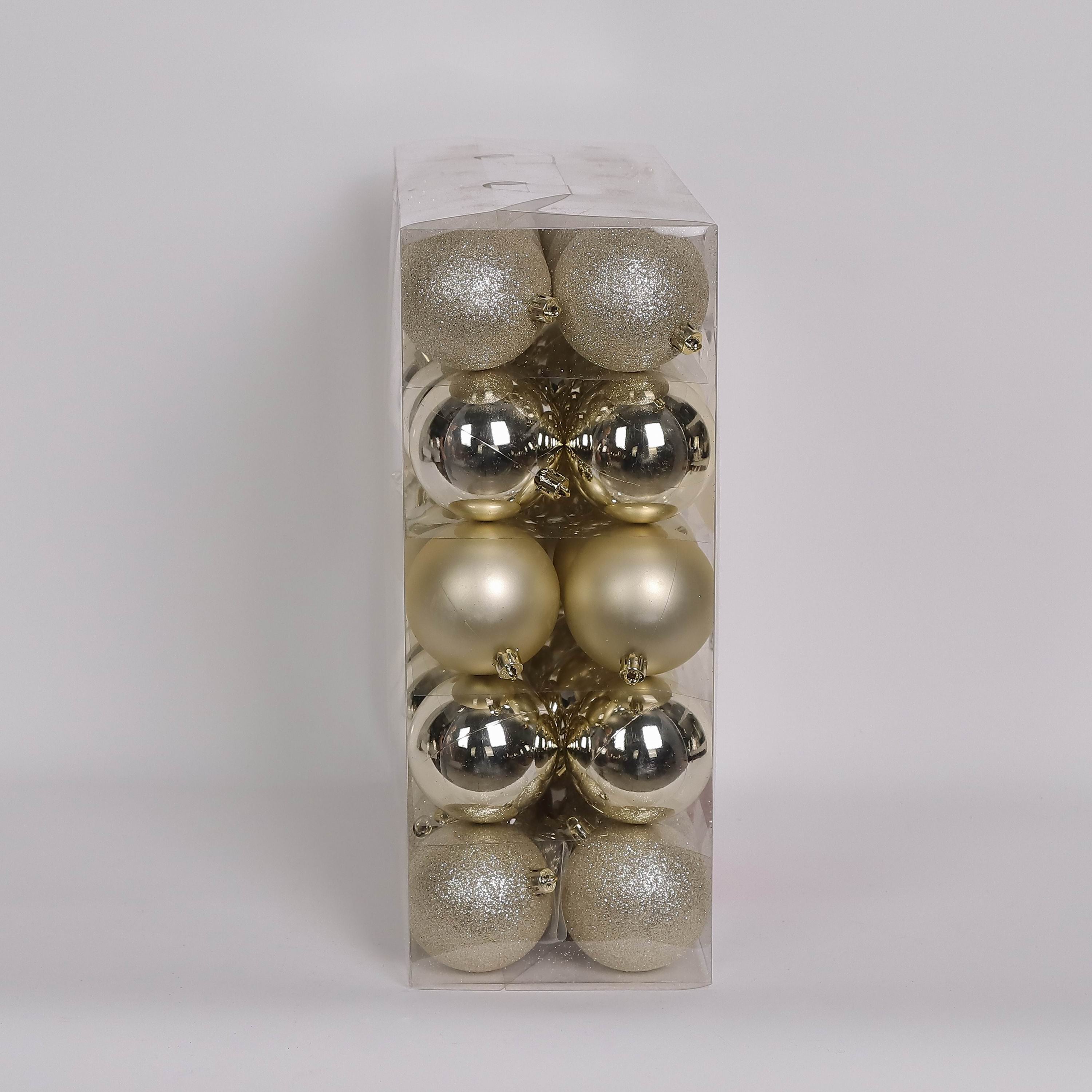 50 Shatterproof Ornaments box set - Gold and Silver