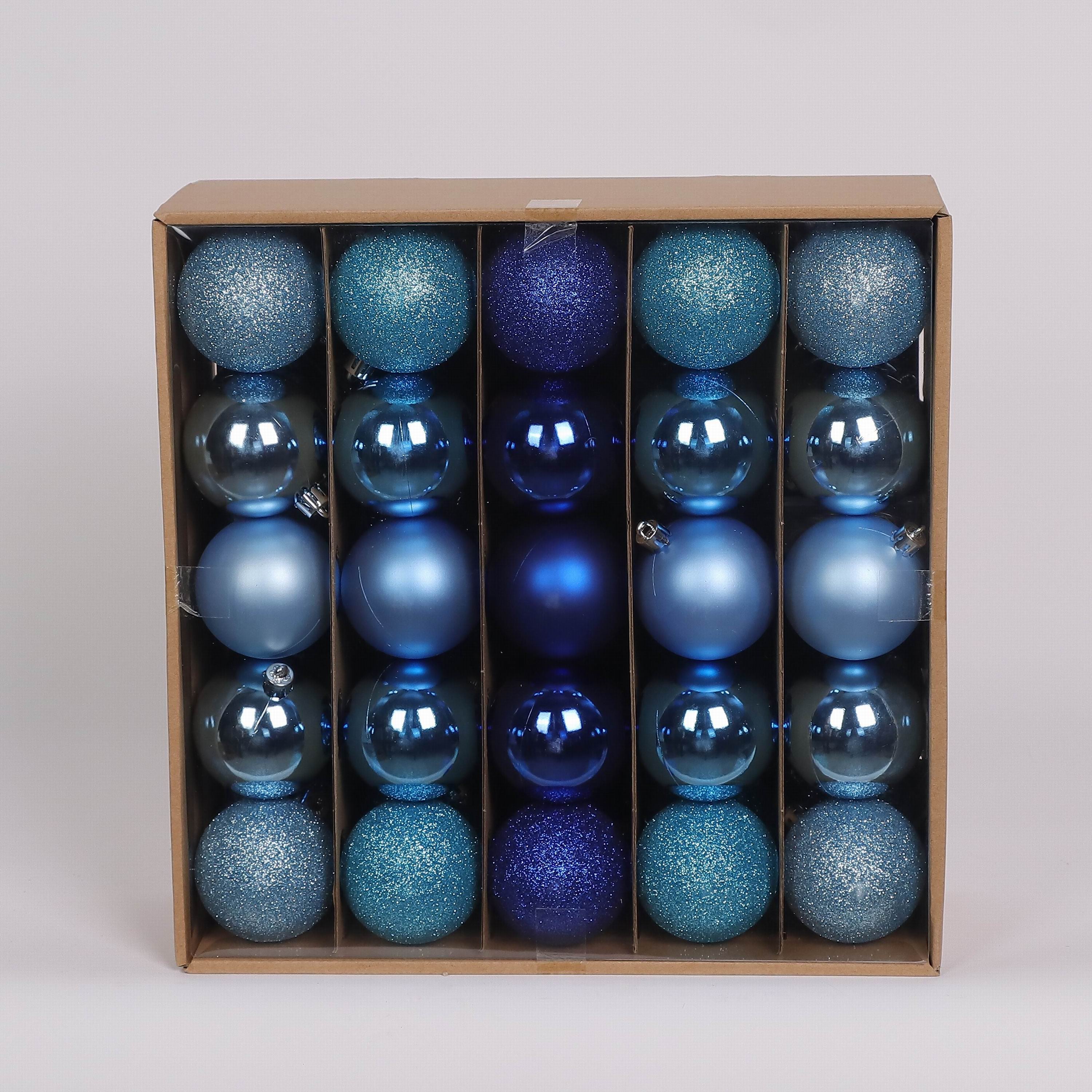 50 Shatterproof Ornaments box set - 3 Shade of Blue