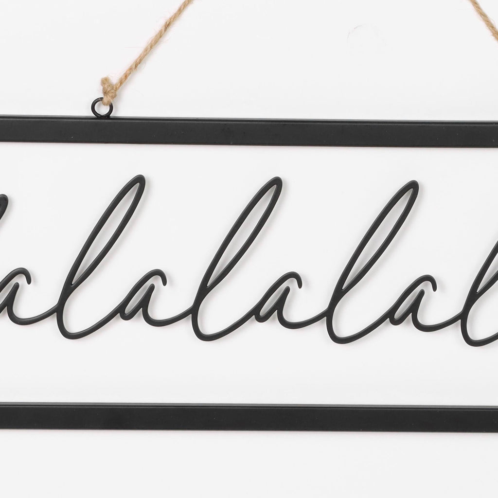 "Falalala" signage