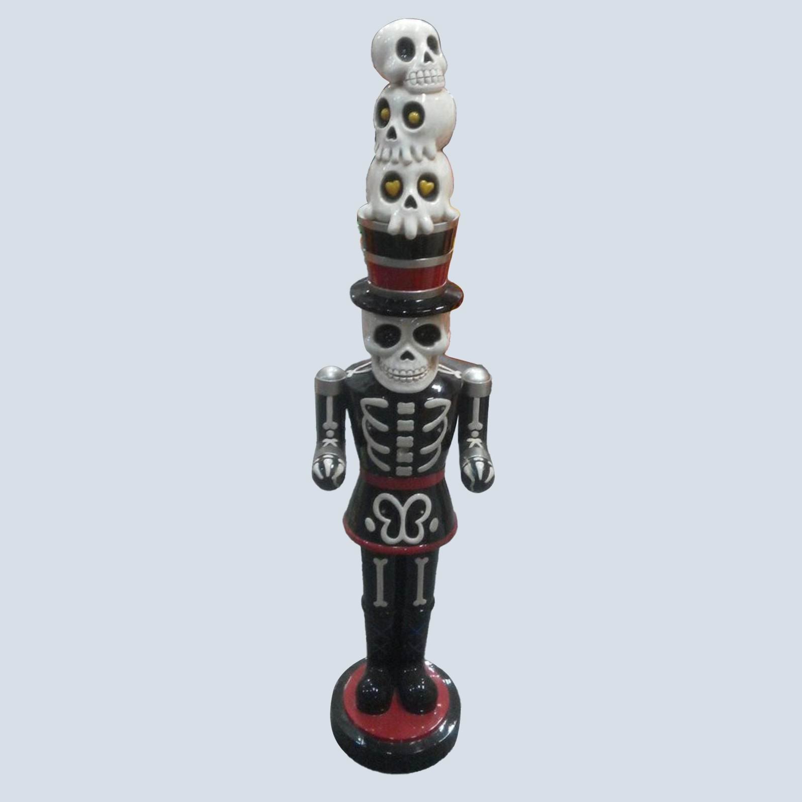 49"H. Halloween  Standing Skull Head Nutcracker