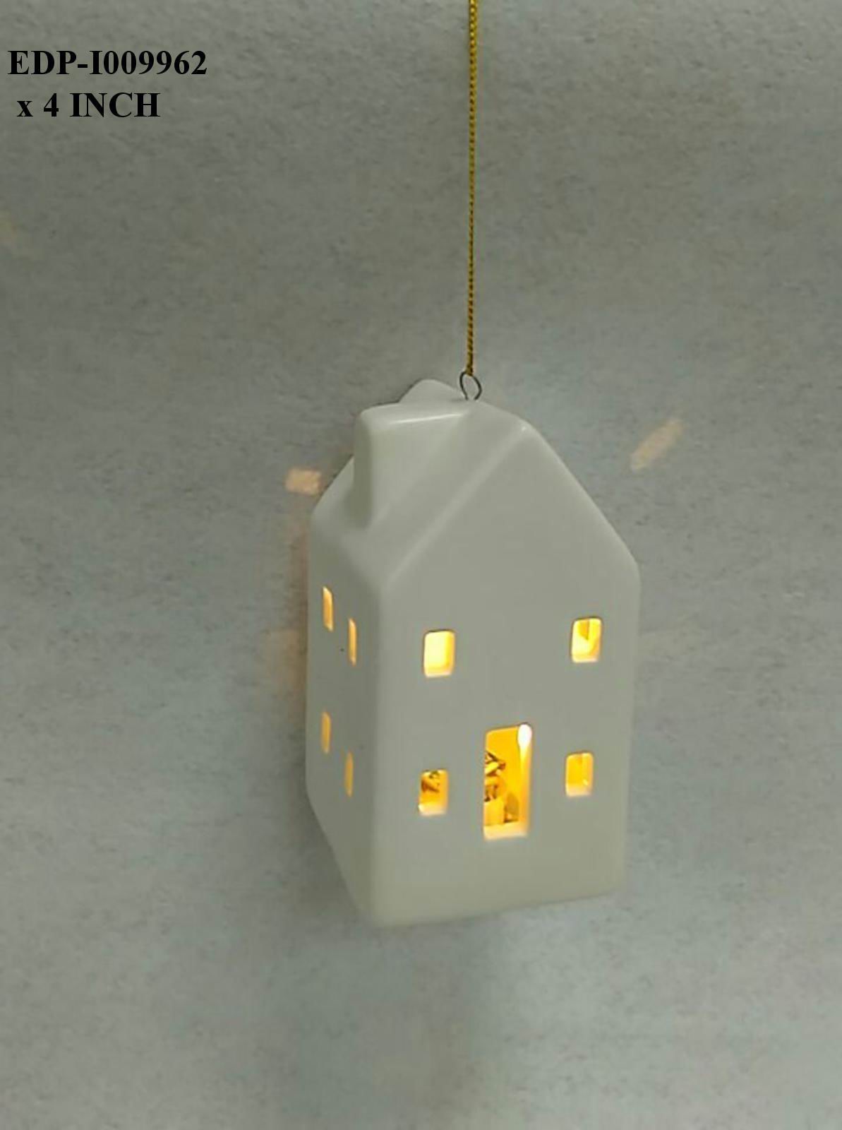 4.25"H. Ceramic White House orn