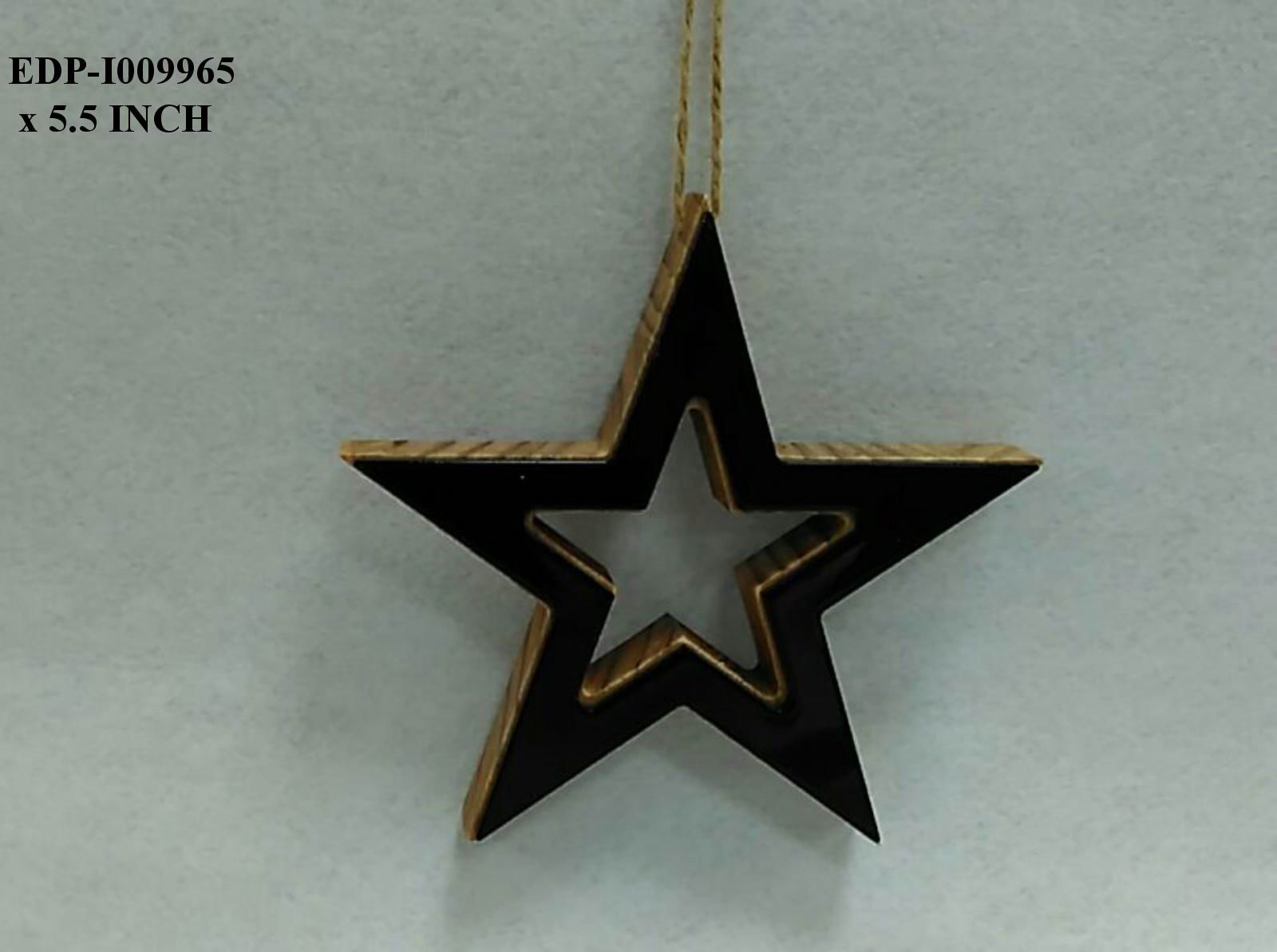 5.5" Wooden Star Orn
