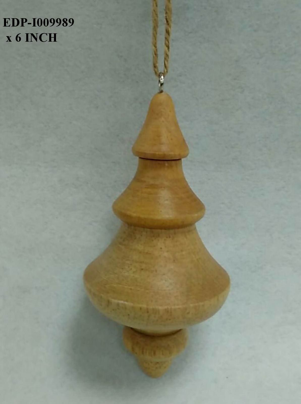 6.0"  Wood Finial Orn