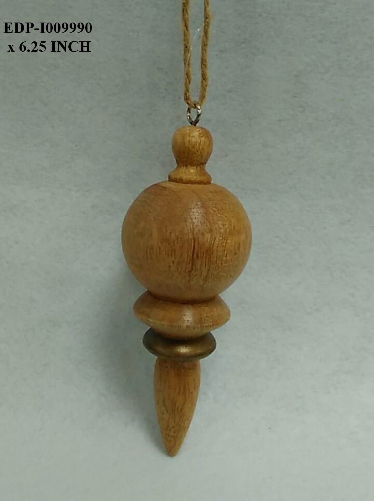 6.25"  Wood Finial Orn