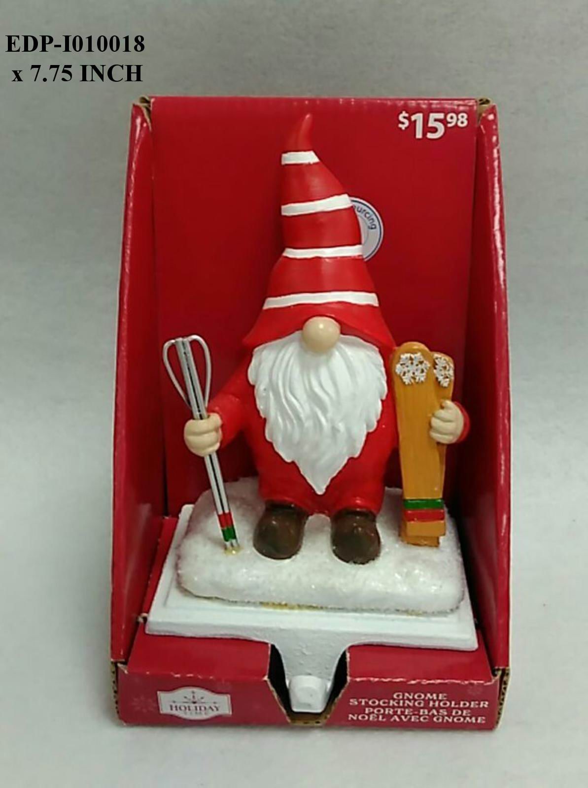 7.75"H. Baking Gnome Stoking Holder