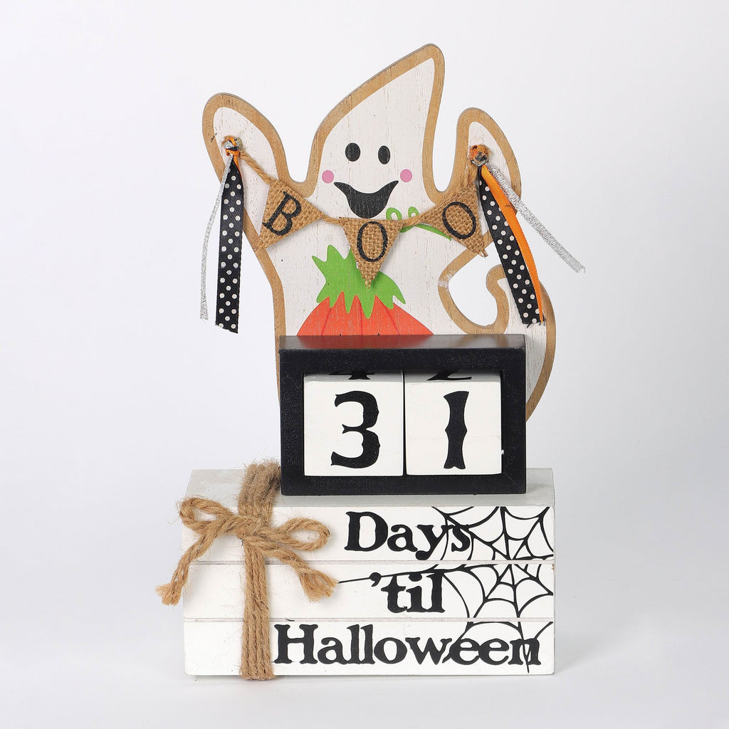 10"H. Halloween Ghost Count Down Calendar