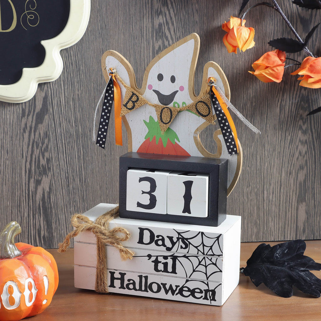 10"H. Halloween Ghost Count Down Calendar