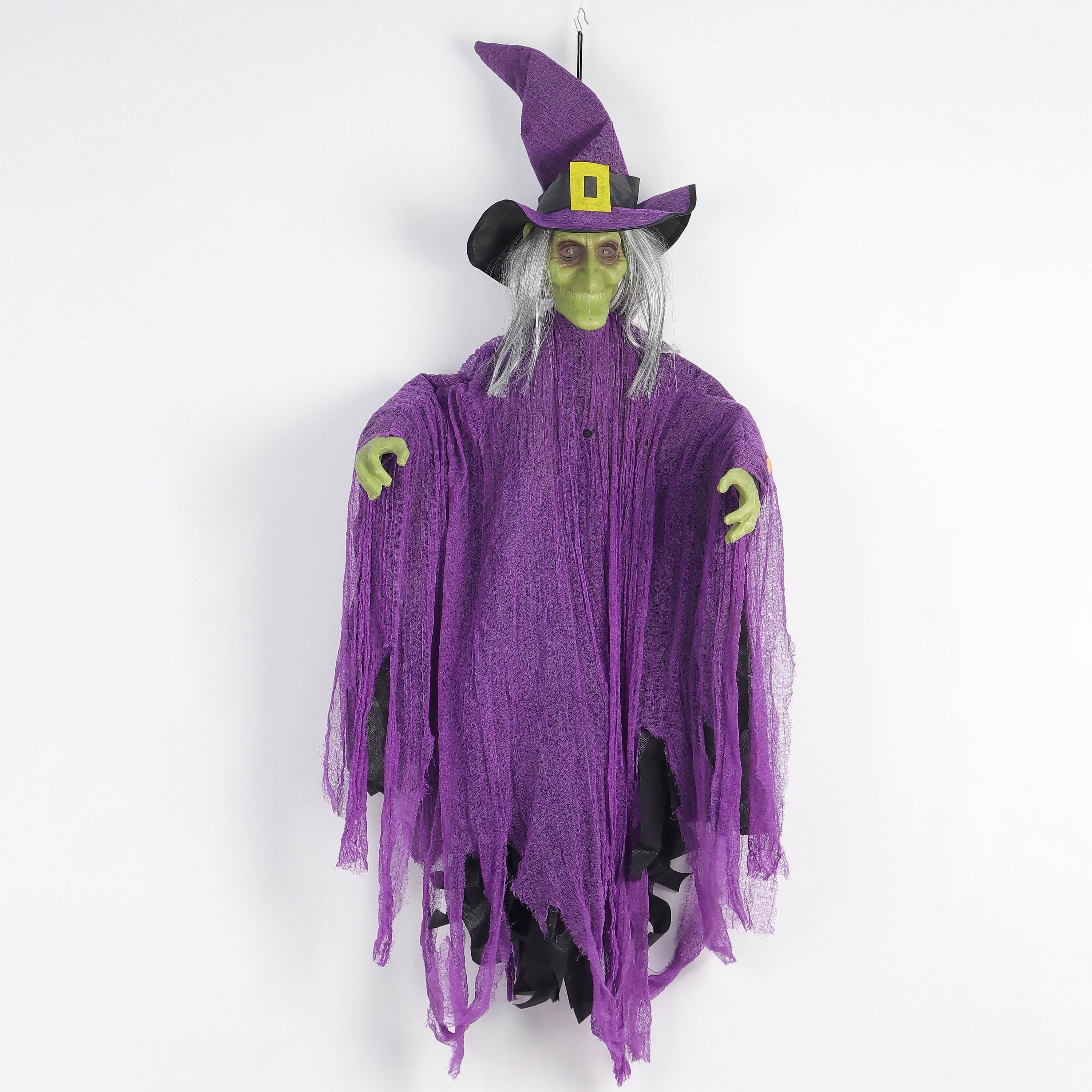 52" Halloween Fabric Hanging Witch