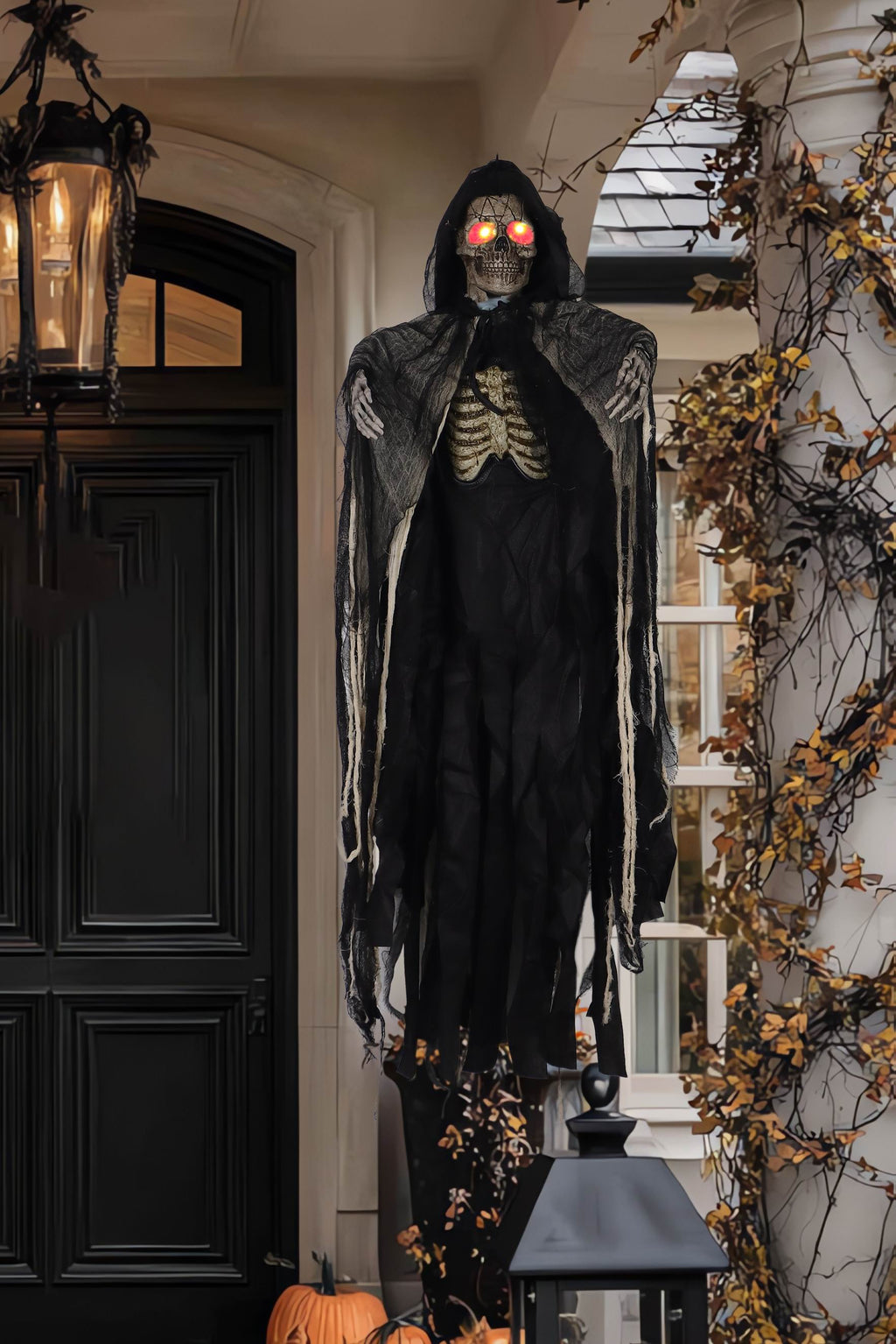 60" Halloween Hanging Dressed Skeleton