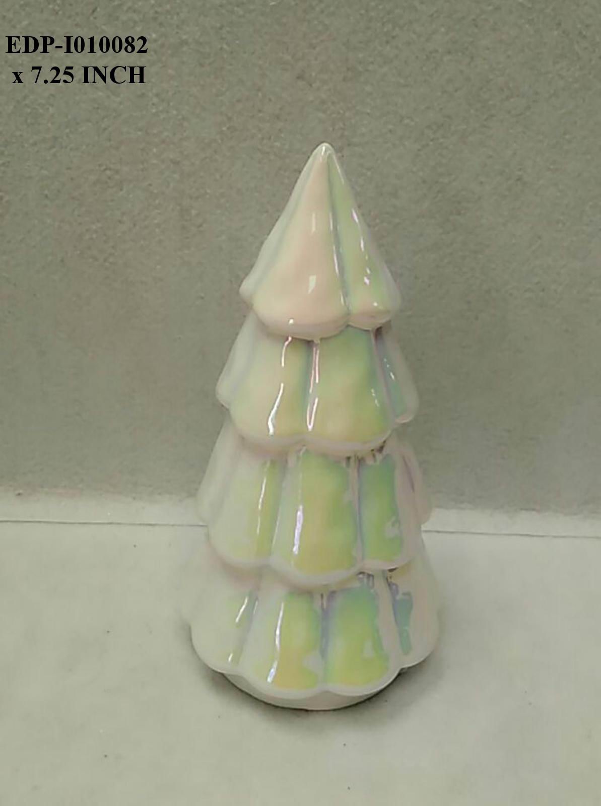 7.25" Ceramic Iridescent Tree