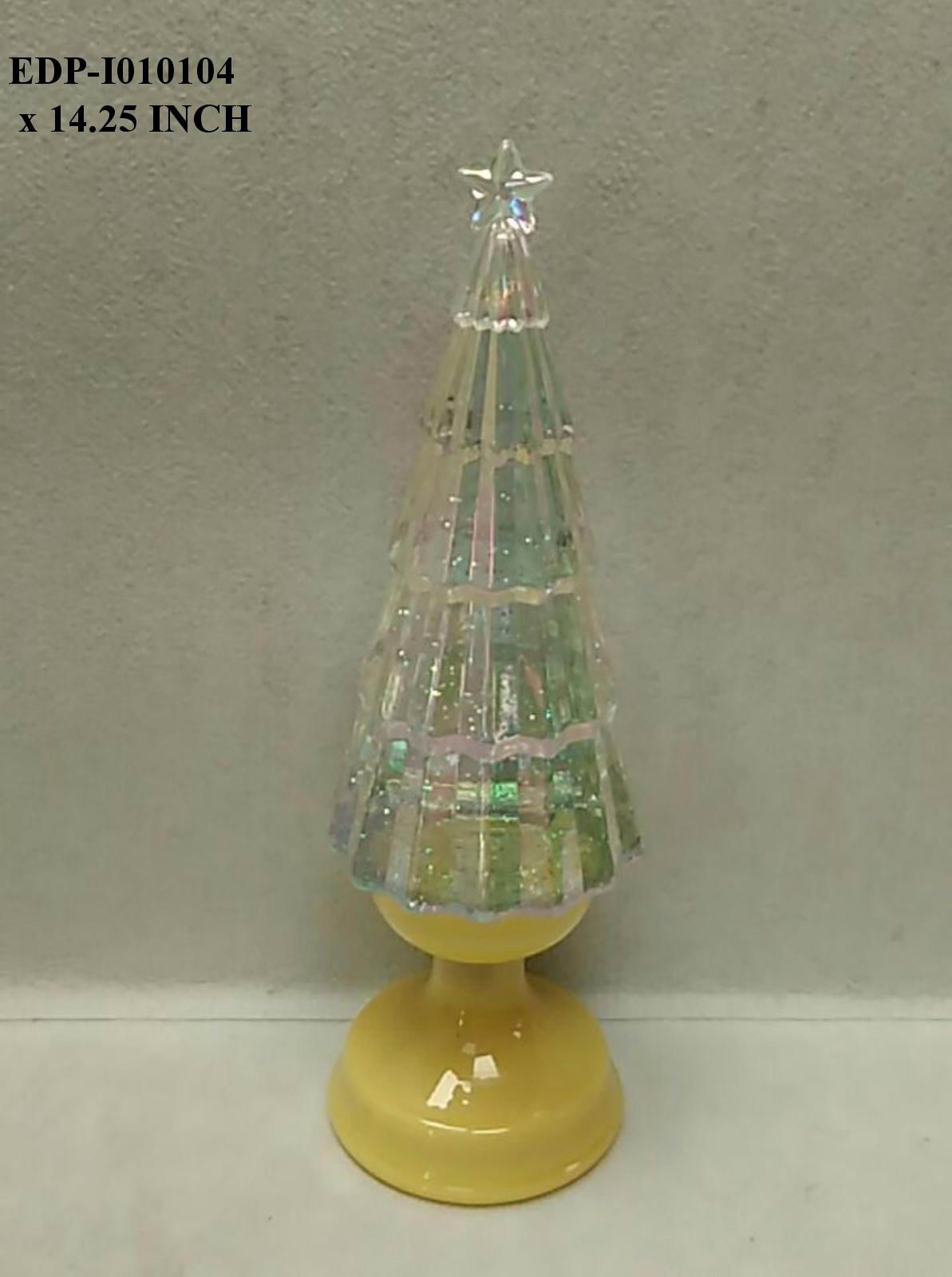 14.25" Acylic Iridescent Table Top Tree