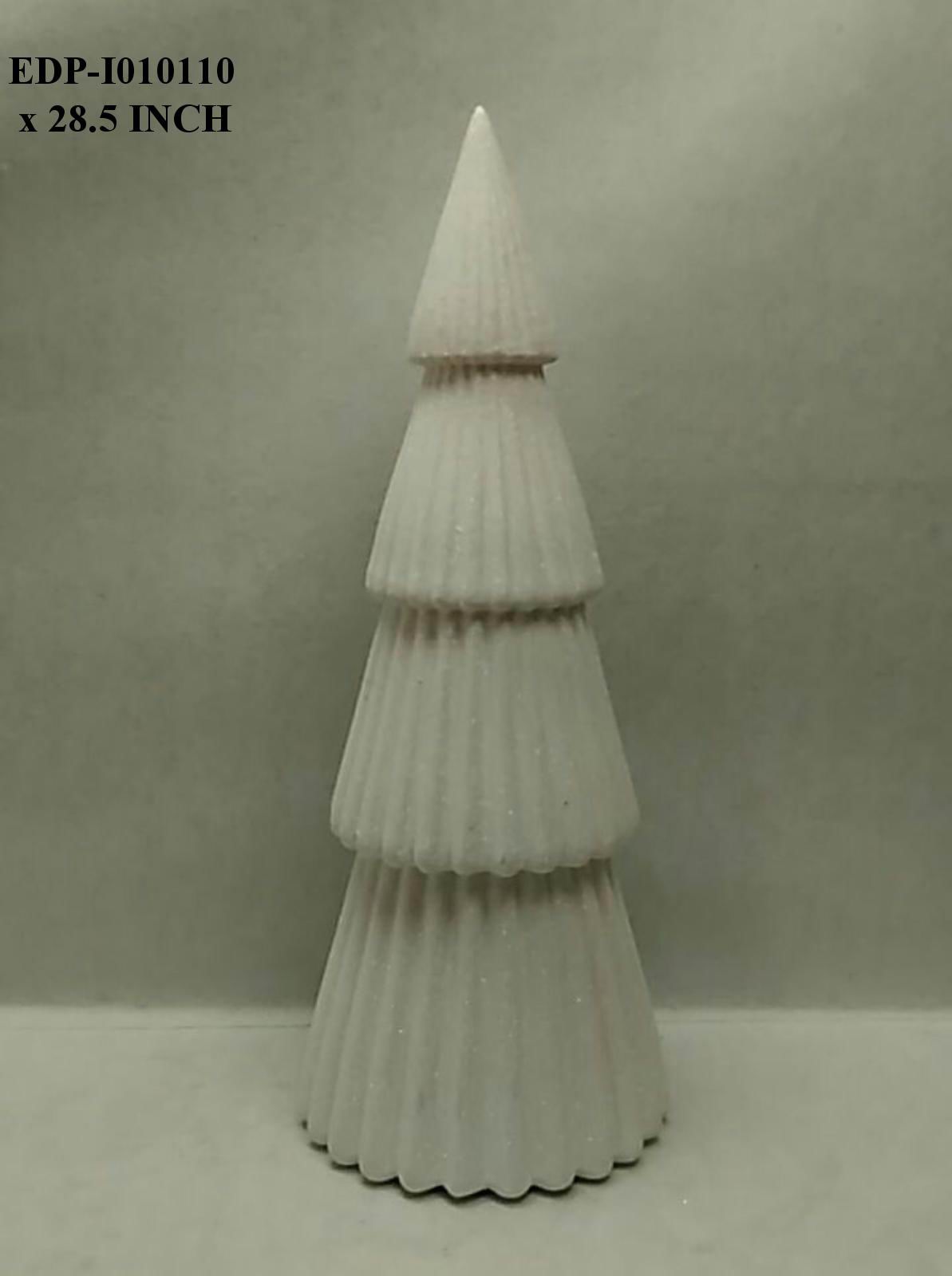 28.5" Ceramic White Table Top Tree