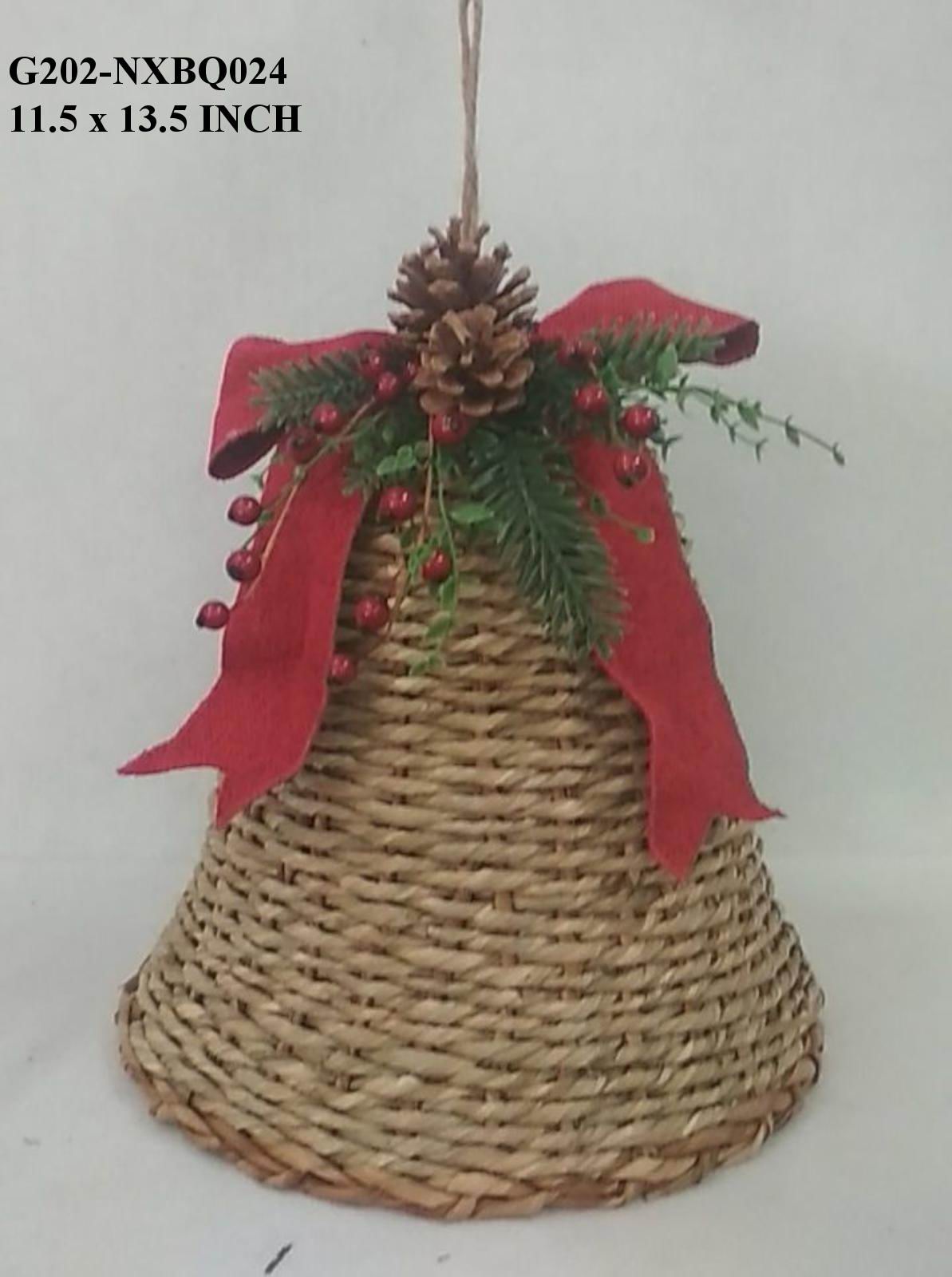 5.25" Ceramic White/Blue Orn