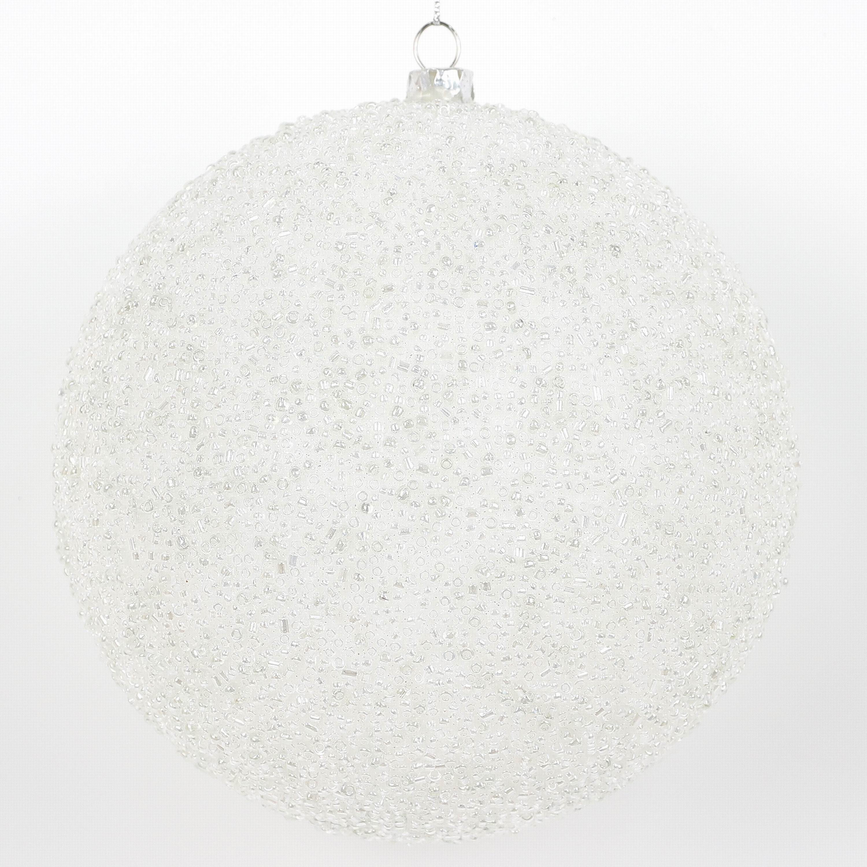 5 beaded ball ornament