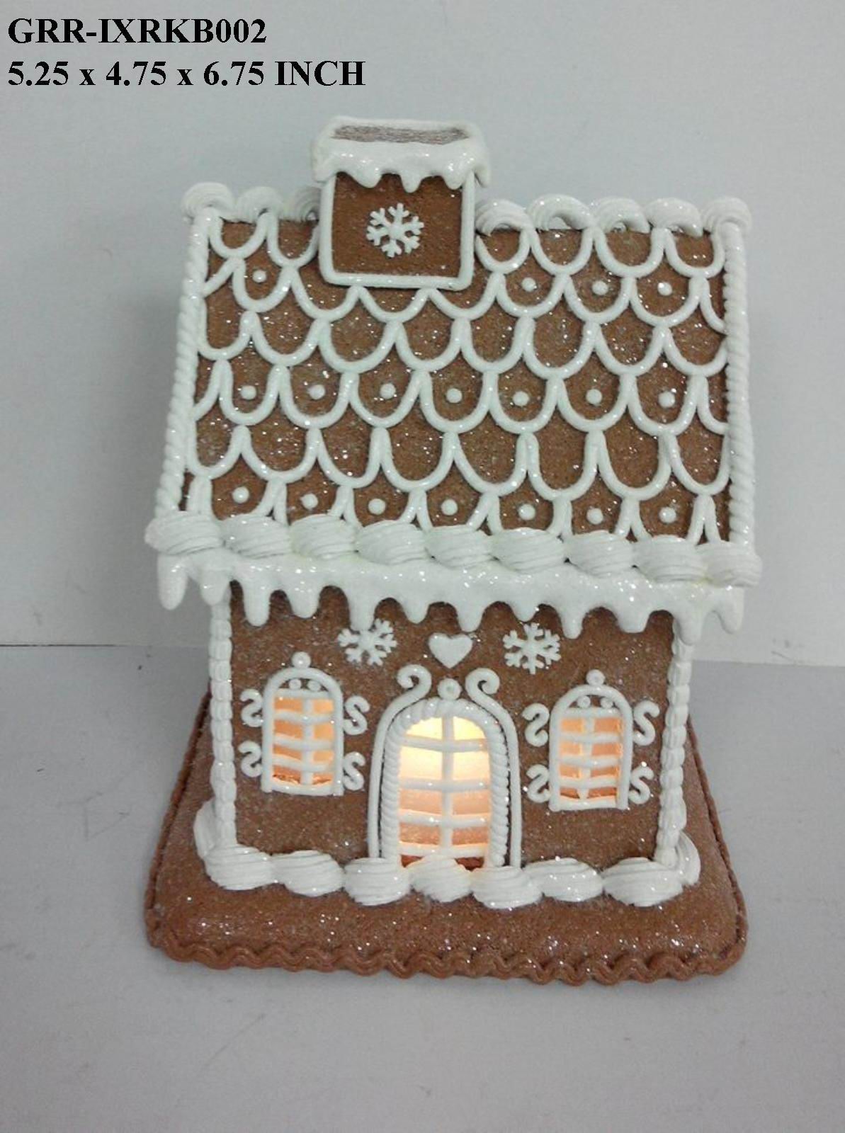 6.75"H. Ginger Bread House