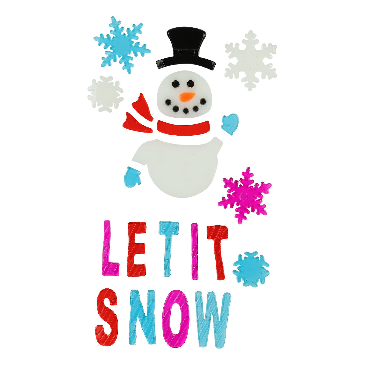 6” X 10” Let It Snow Clings