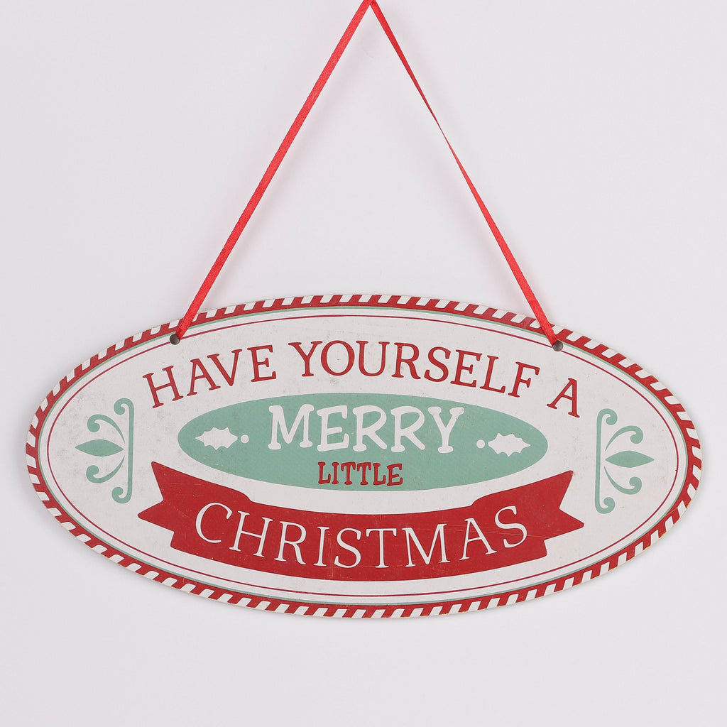 "Merry Christmas" signage wall decor
